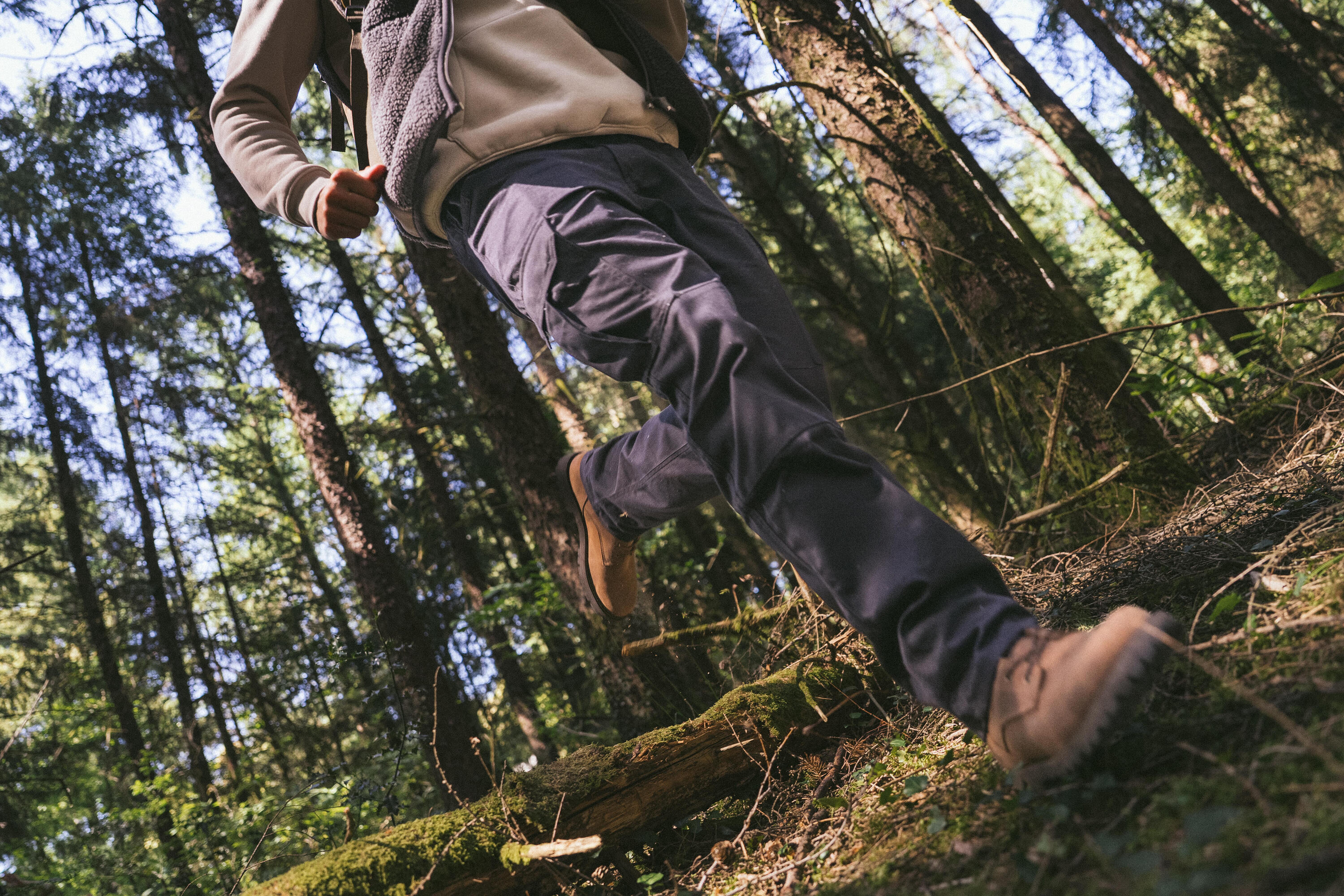 Pantalon cargo de chasse résistant homme, Steppe 500 noir 9/13