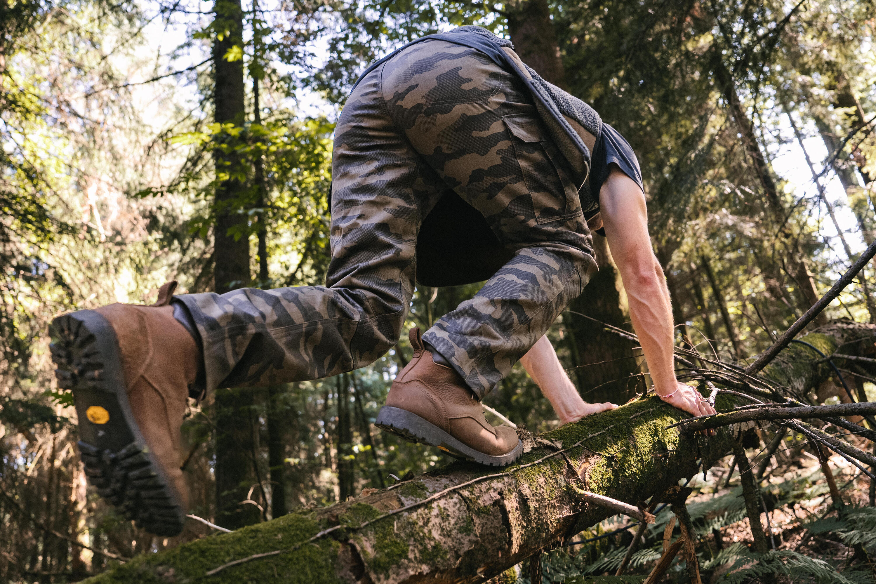 Pantalon cargo de chasse résistant homme, Steppe 500 noir 12/13
