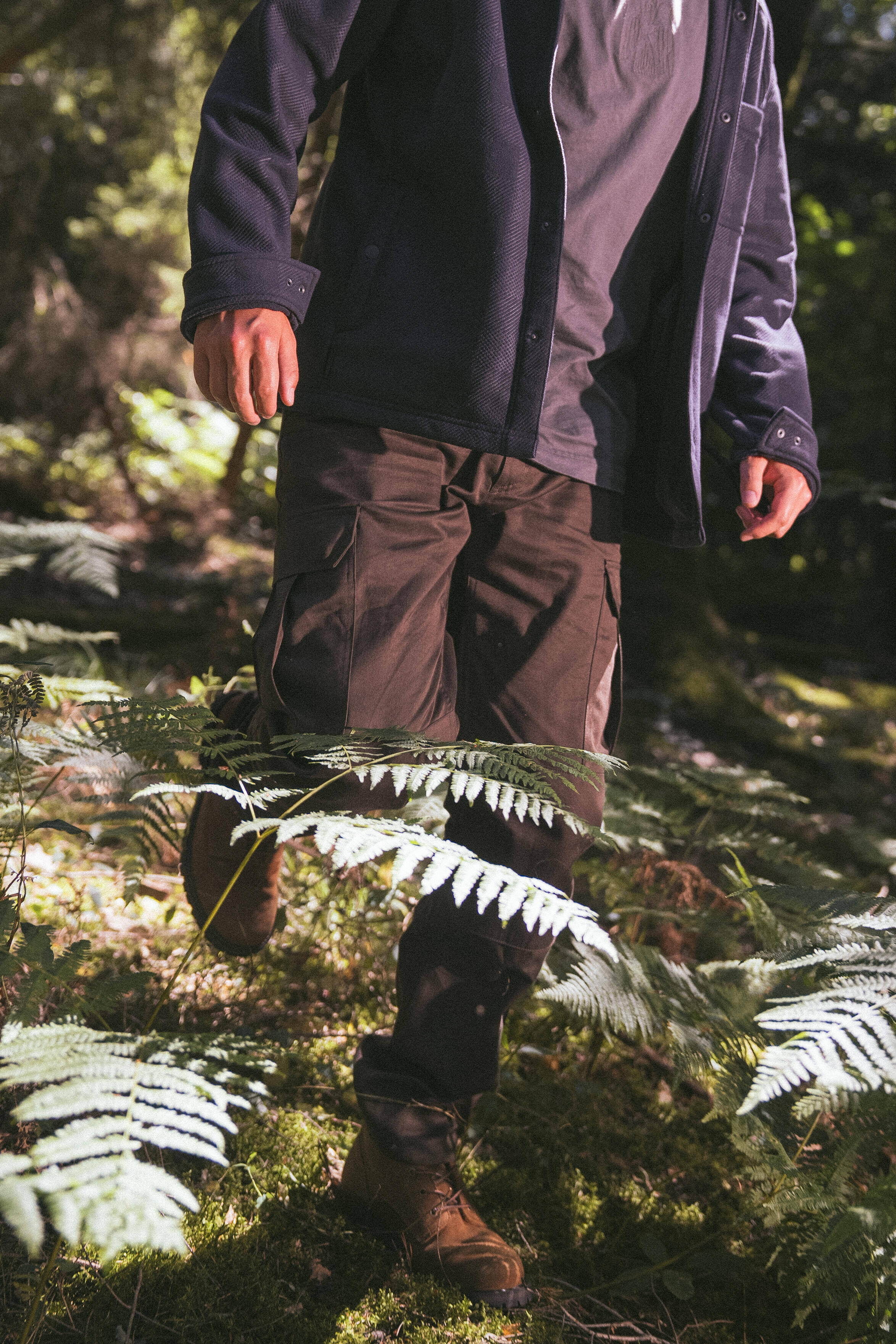 Durable cargo trousers, Steppe 500 grey -  5