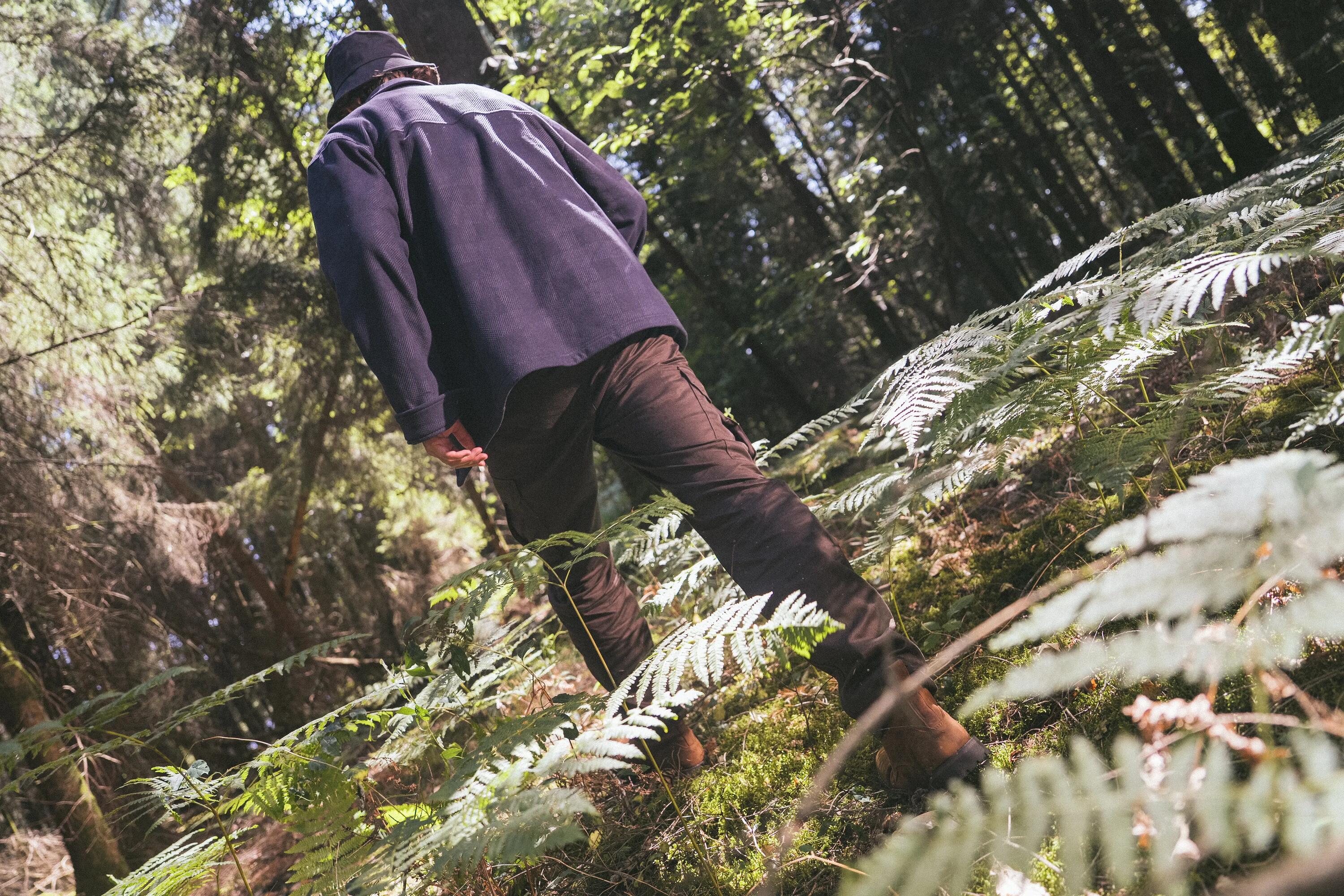 Pantalon cargo résistant, Steppe 500 marron 10/12