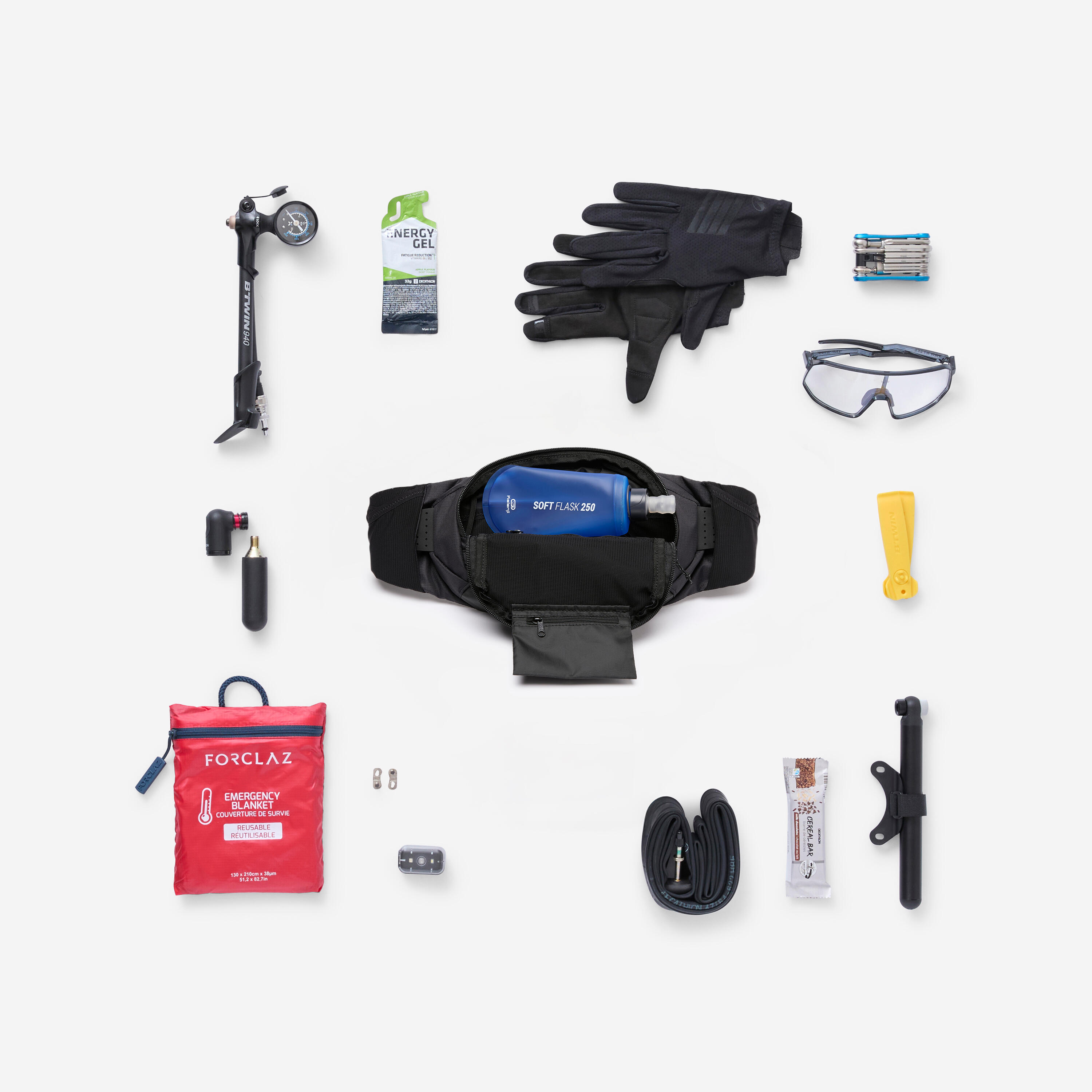 2 L / 0.25 L Mountain Biking Hydration Waist Pack - Feel