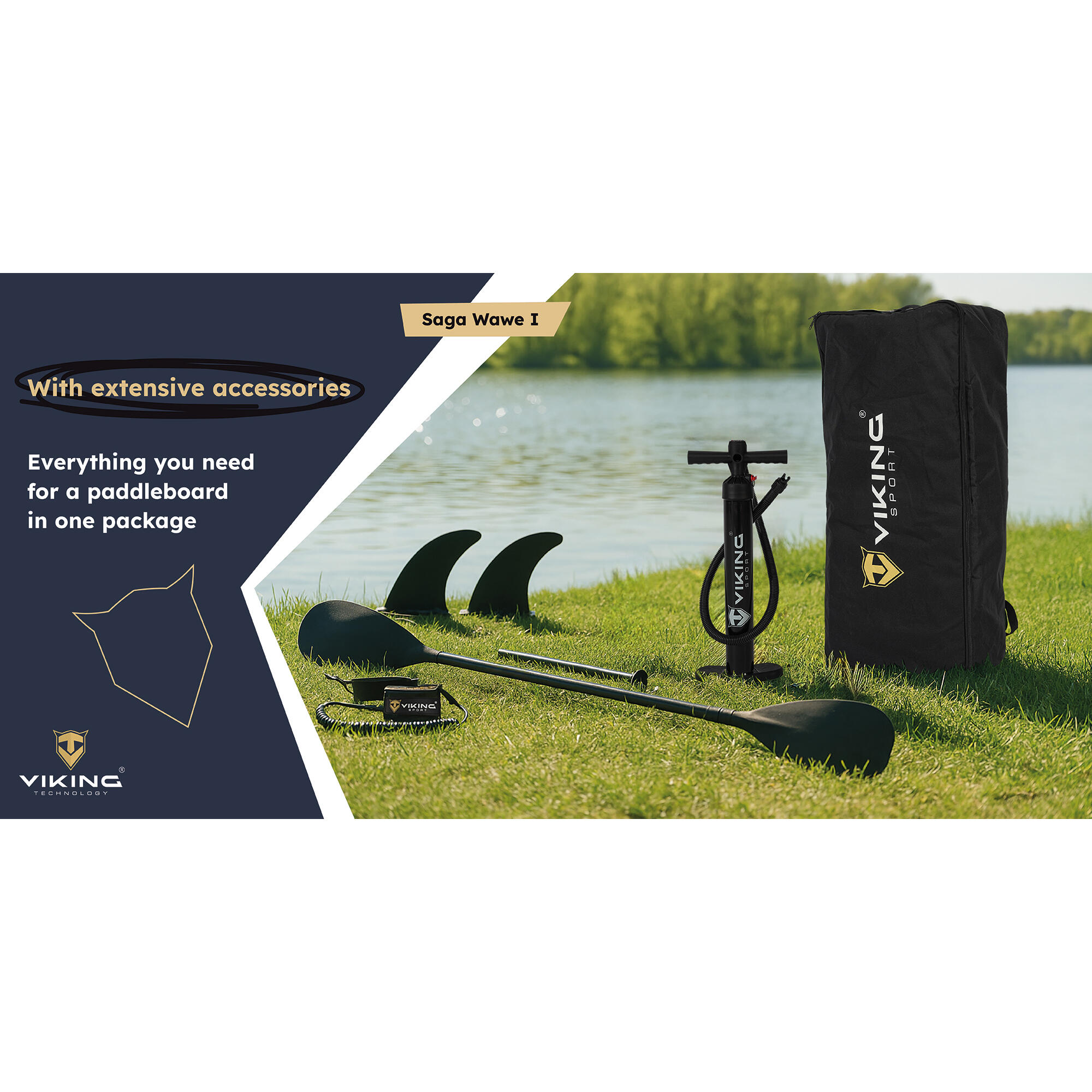 Nafukovací kajak Viking Saga Wave I 10'6 7/8