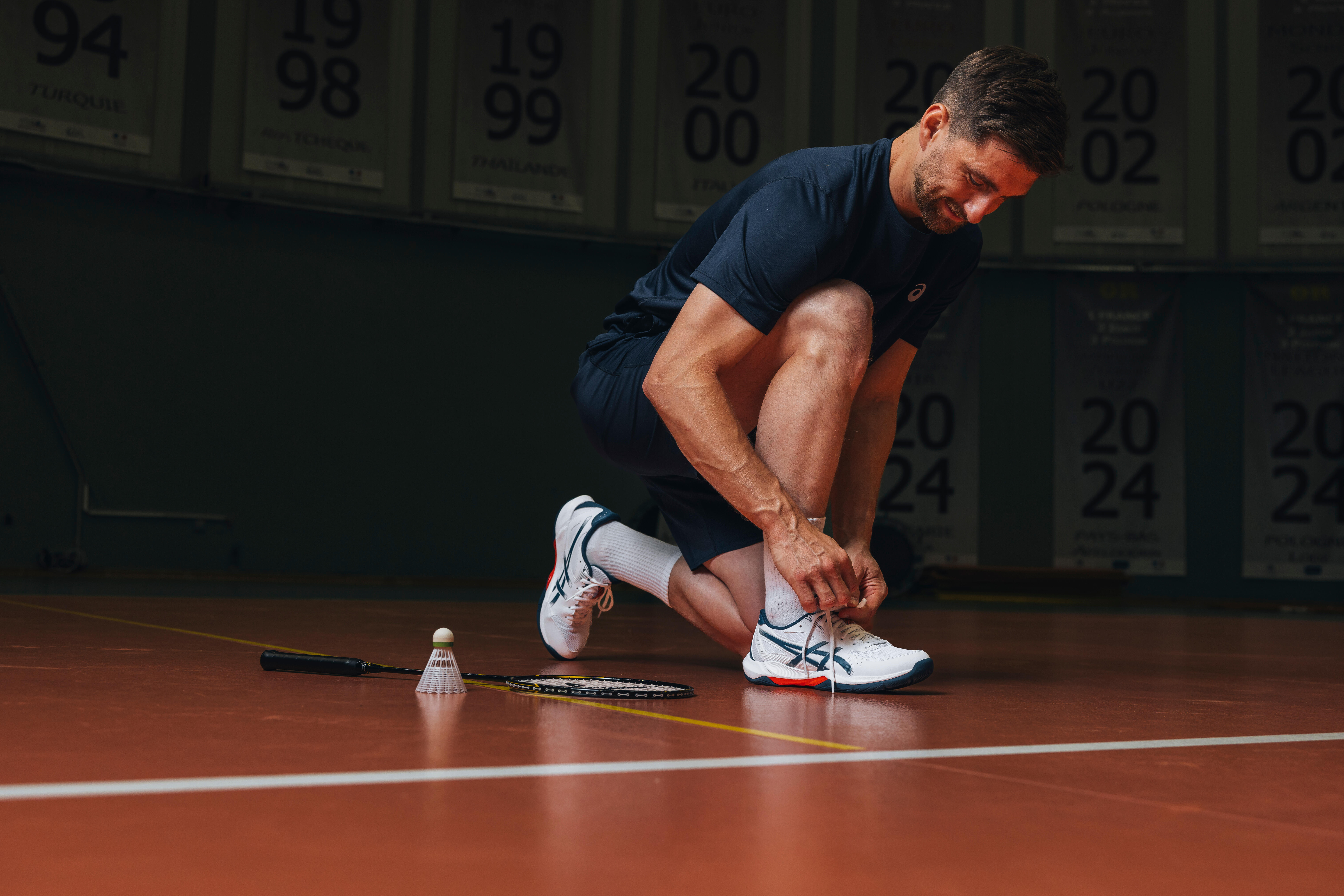 Herren-Hallensportschuh, Gel Rocket 12 blau weiss ASICS | Decathlon