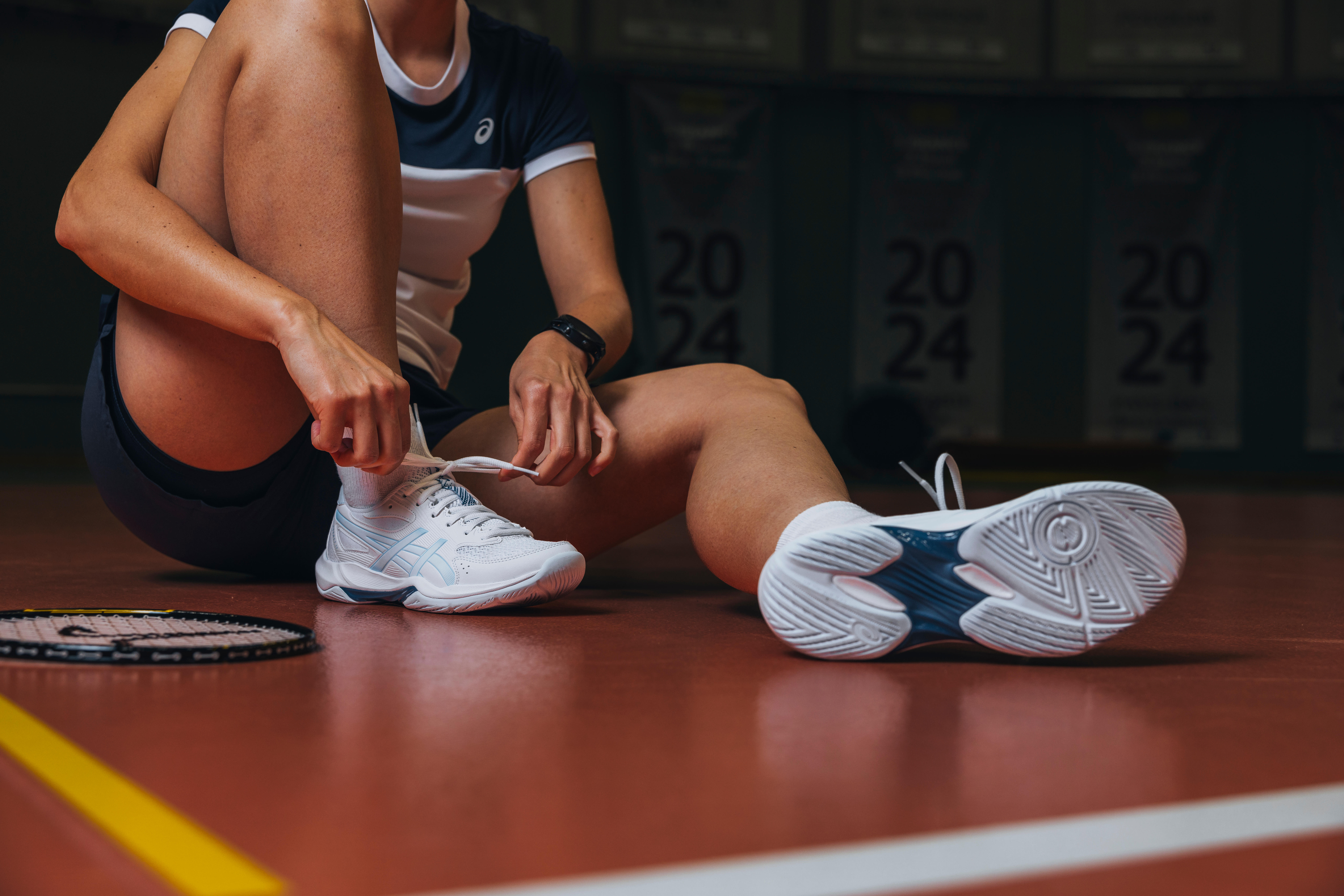 Zaalsportschoenen Gel Rocket 12 dames blauw/wit | Decathlon Zaalsportschoenen Gel Rocket 12 dames blauw/wit | Decathlon