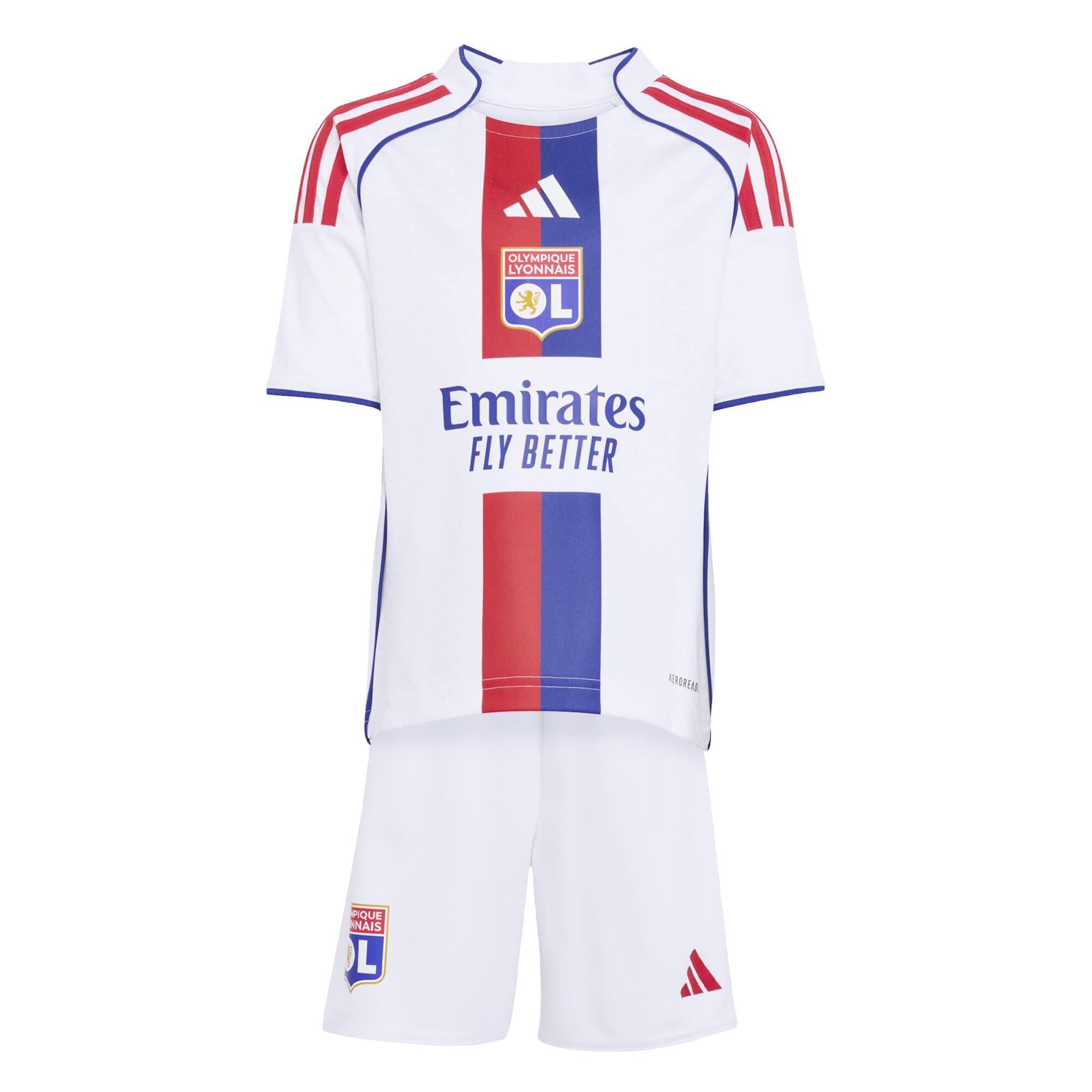 ADIDAS Olympique Lyonnais 25/26 detská mini futbalová súprava 89-95 cm