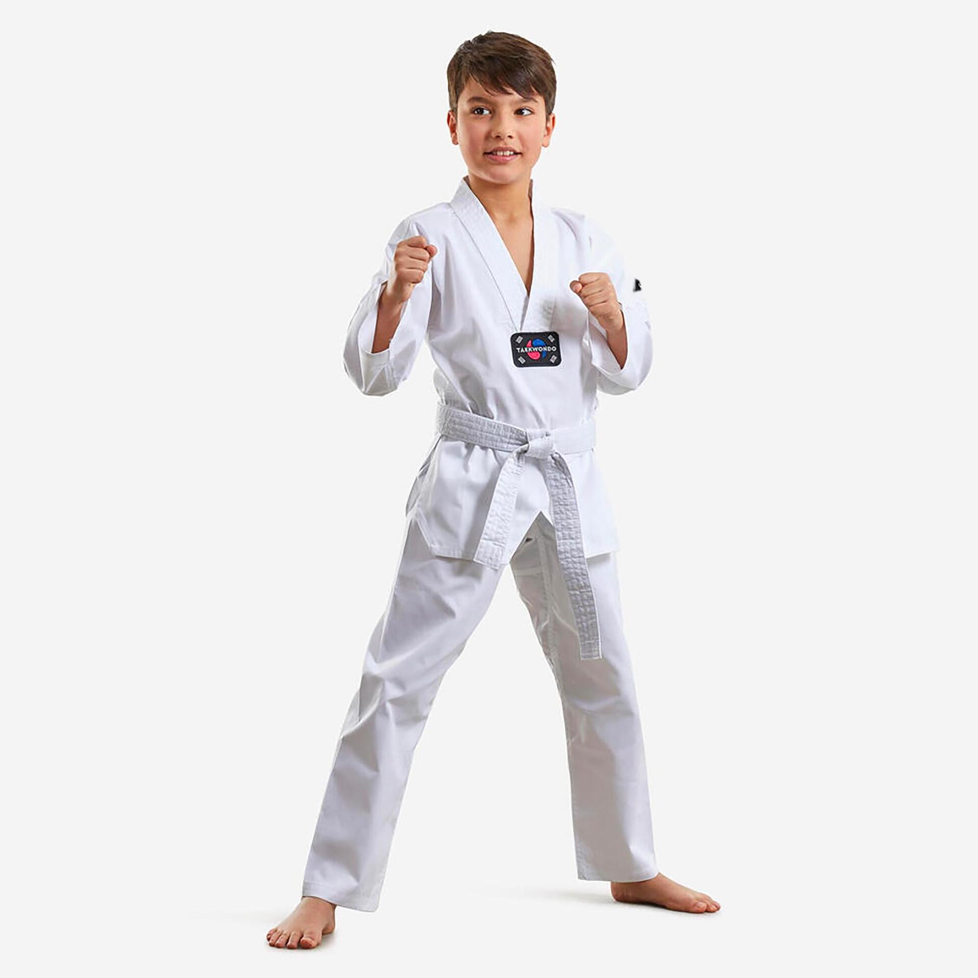 Kimono dobok taekwondo 100 junior - Sports de combat - Karaté et Taekwondo - OUTSHOCK-Decathlon PRO - Clubs - Entreprises - Collectivités -