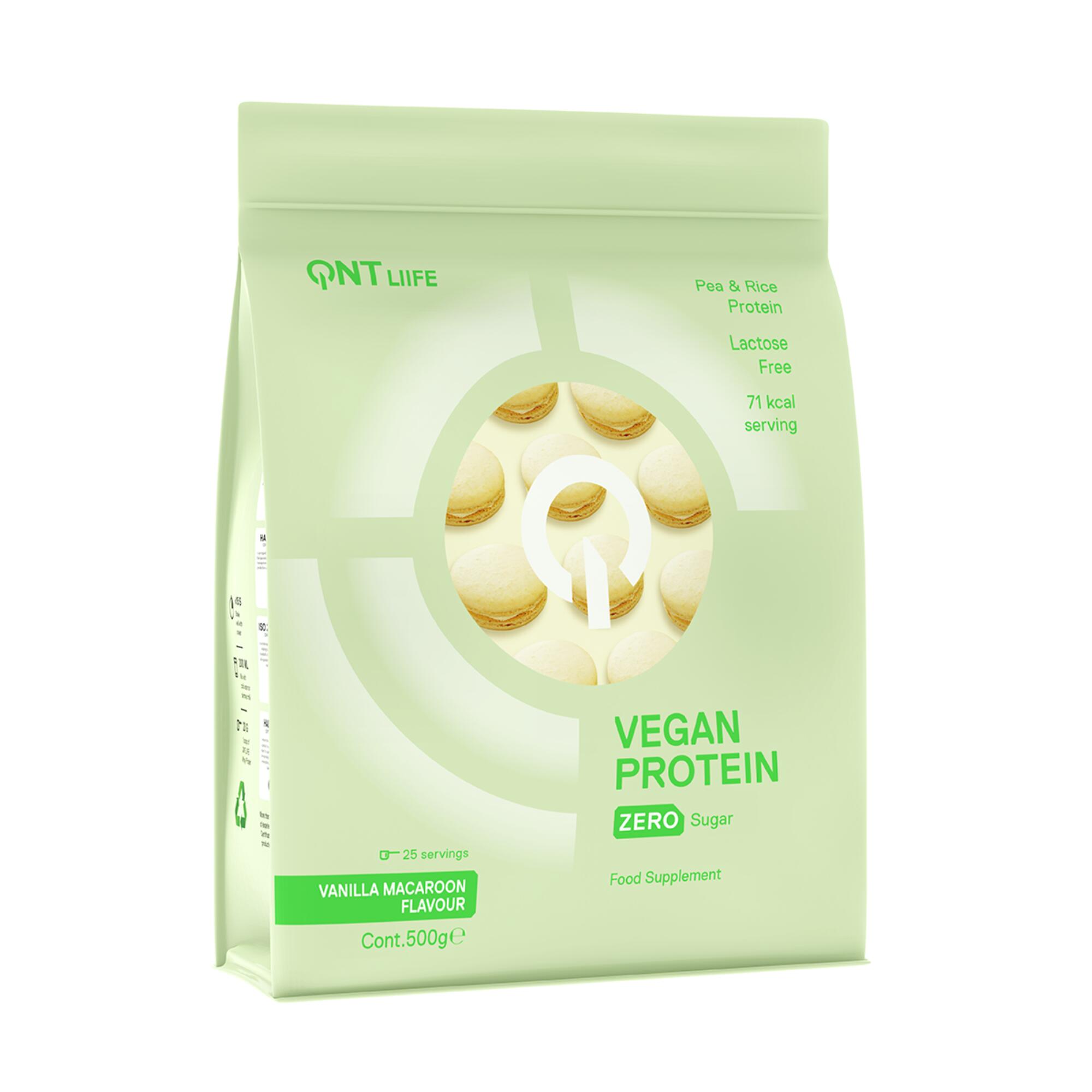 Protéines en poudre Vegan Protein Zero Sugar Vanilla Macaron 500g 3/4