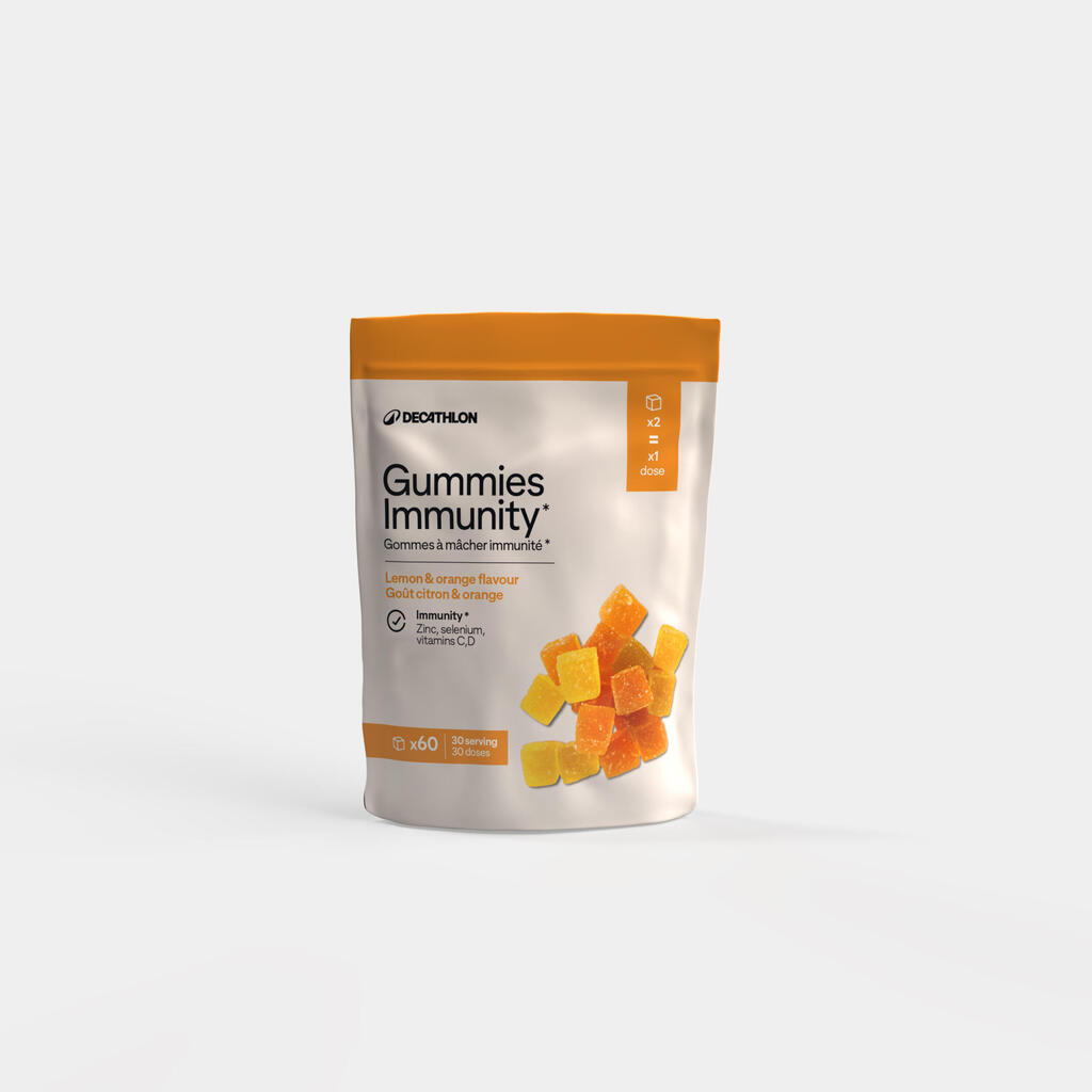 Fruchtgummies für ein starkes Immunsystem mit Zitrone und Orange 60 Stück 