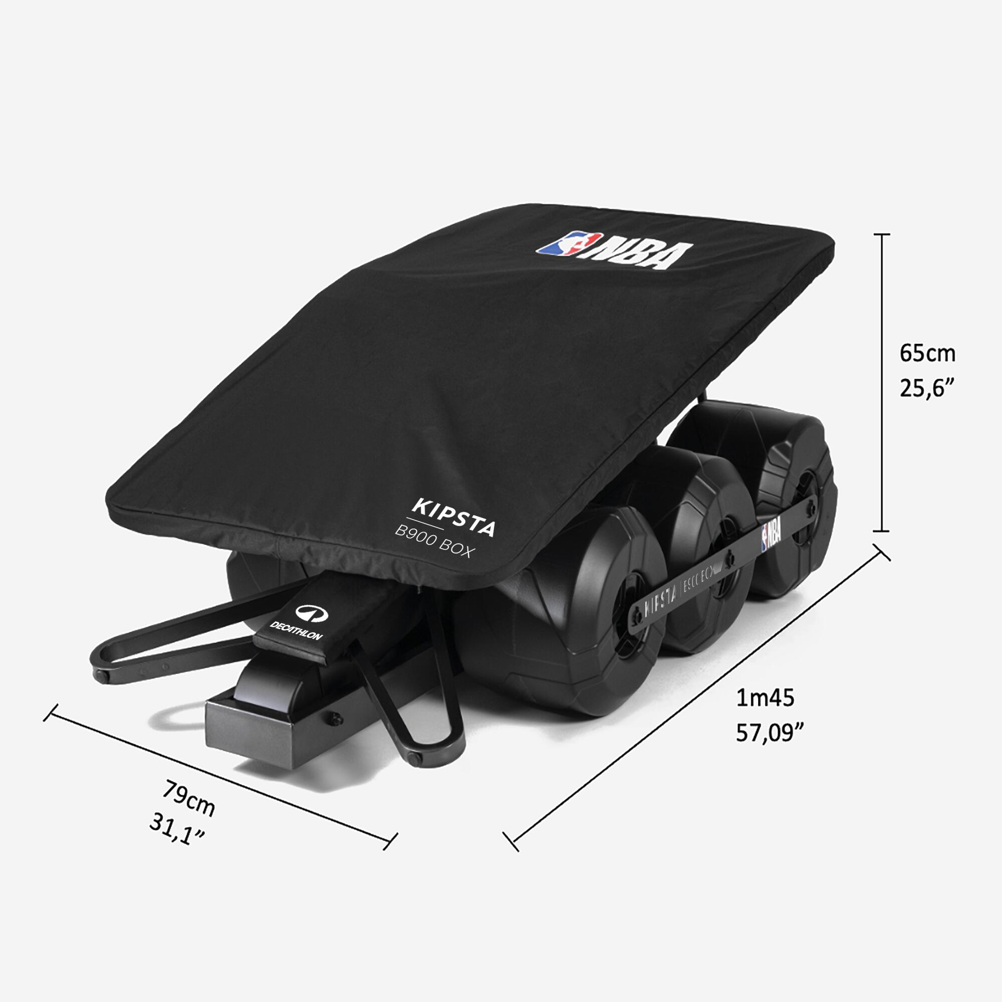 Panier de basket pliable sur roue réglable de 2,10m à 3,05m - B900 BOX NBA 4/21