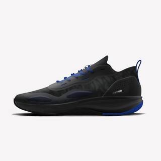 Adult Basketball Shoe Xover 100 Mid Cut Black Blue