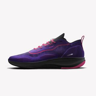 Adult Basketball Shoe Xover 100 Mid Cut Purple Pink