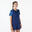 Tricou Badminton Lite 560 Bleumarin /Aqua Damă