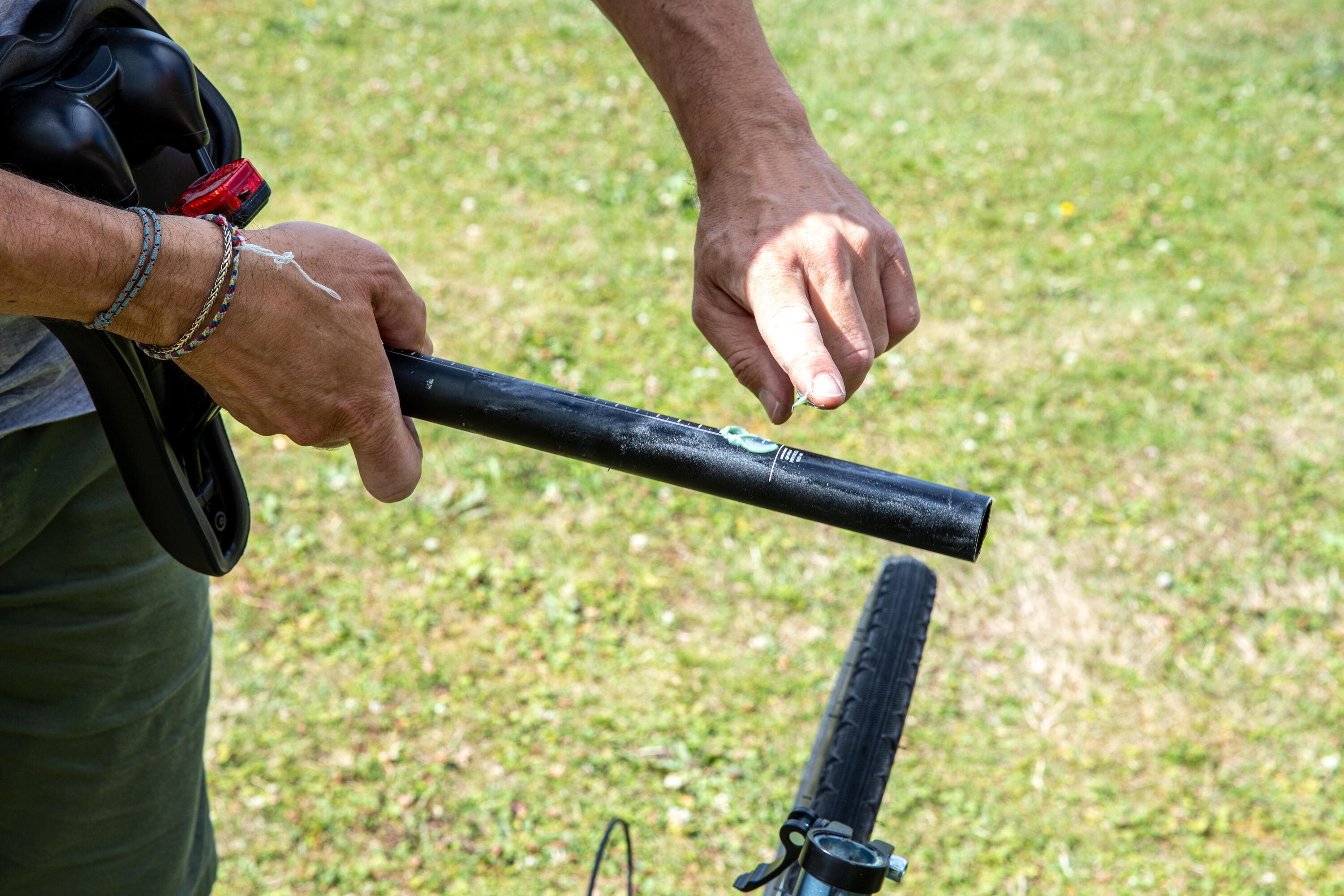 Tube de graisse vélo végétale verte 8/9