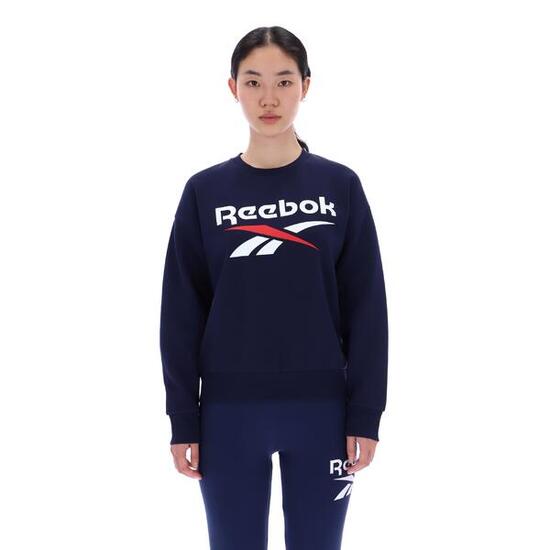 Reebok Hoodie Damen Fleece - grau