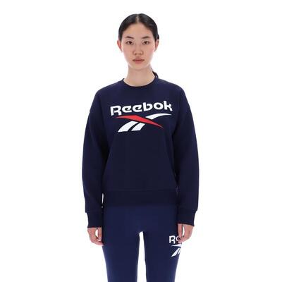 Reebok Hoodie Damen Fleece - grau
