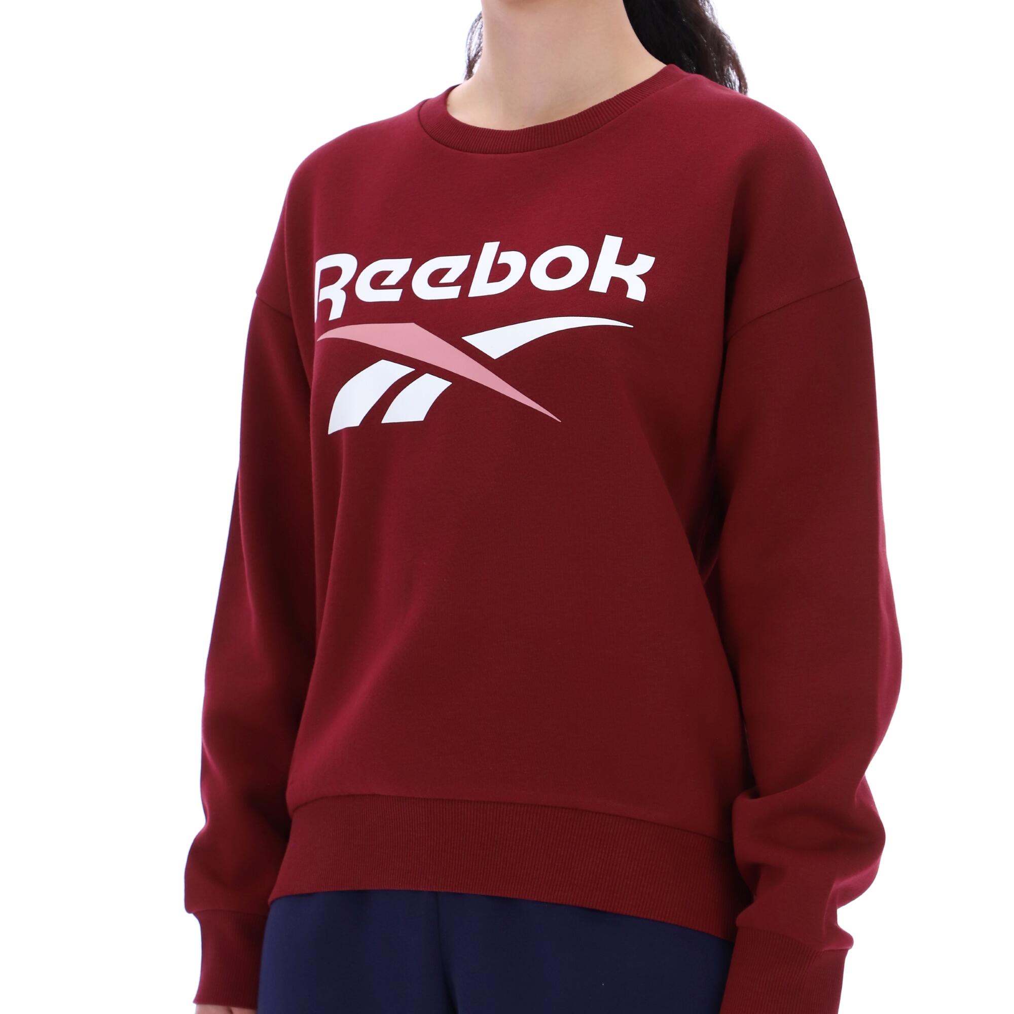 Sweat en fleece femme, bordeaux 5/5