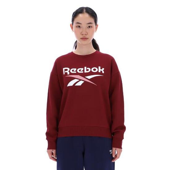Reebok Hoodie Damen Fleece - grau