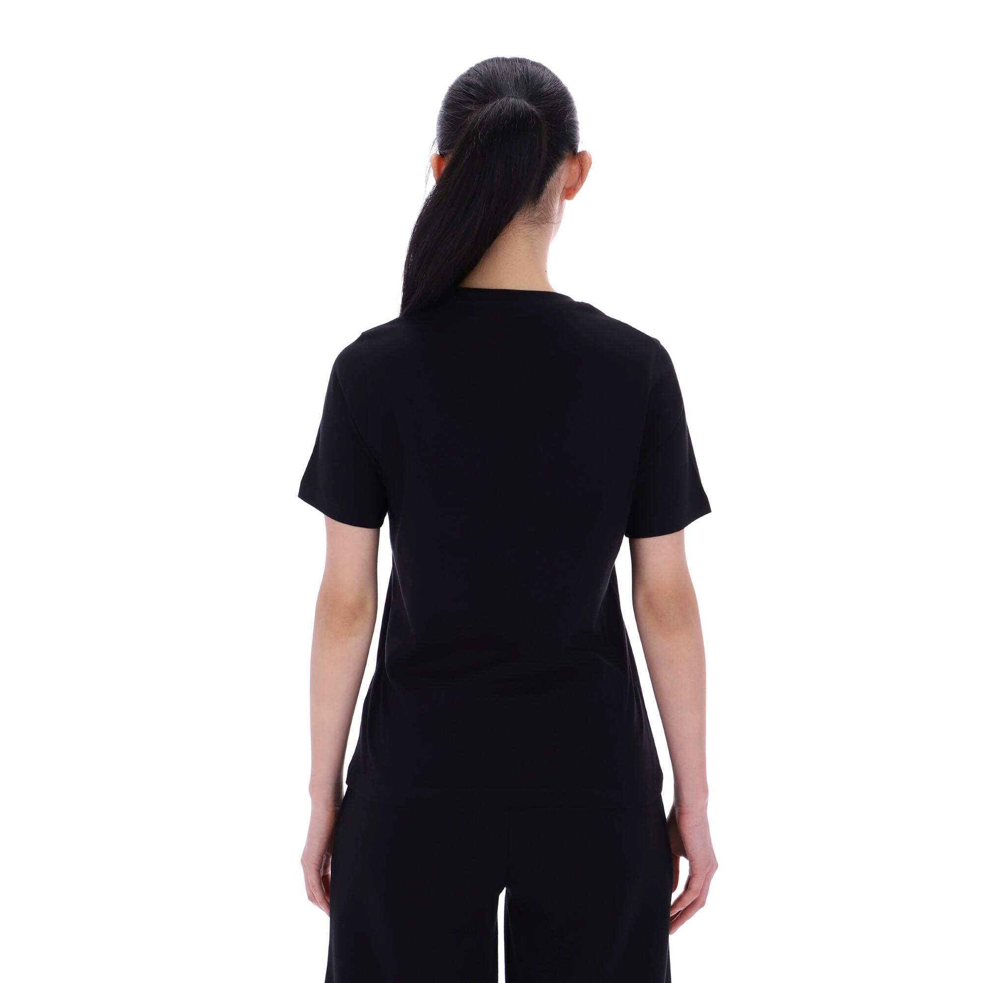 T-shirt en coton femme, noir 2/5