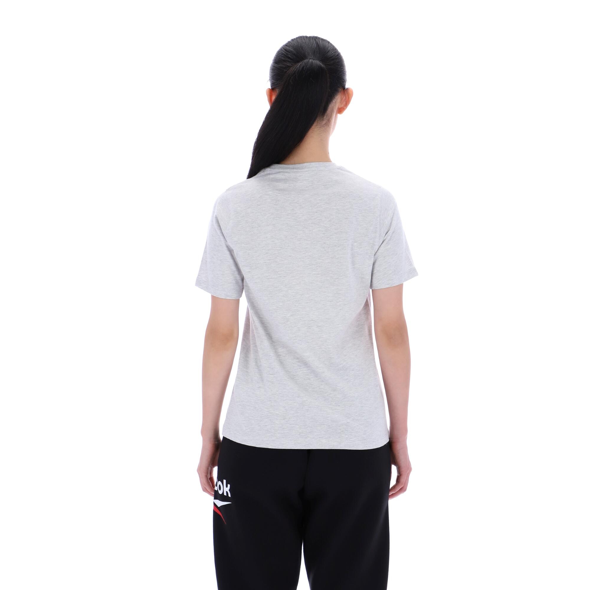 T-Shirt aus Baumwolle Damen, grau 2/5