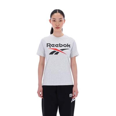 T-shirt katoen voor dames grijs