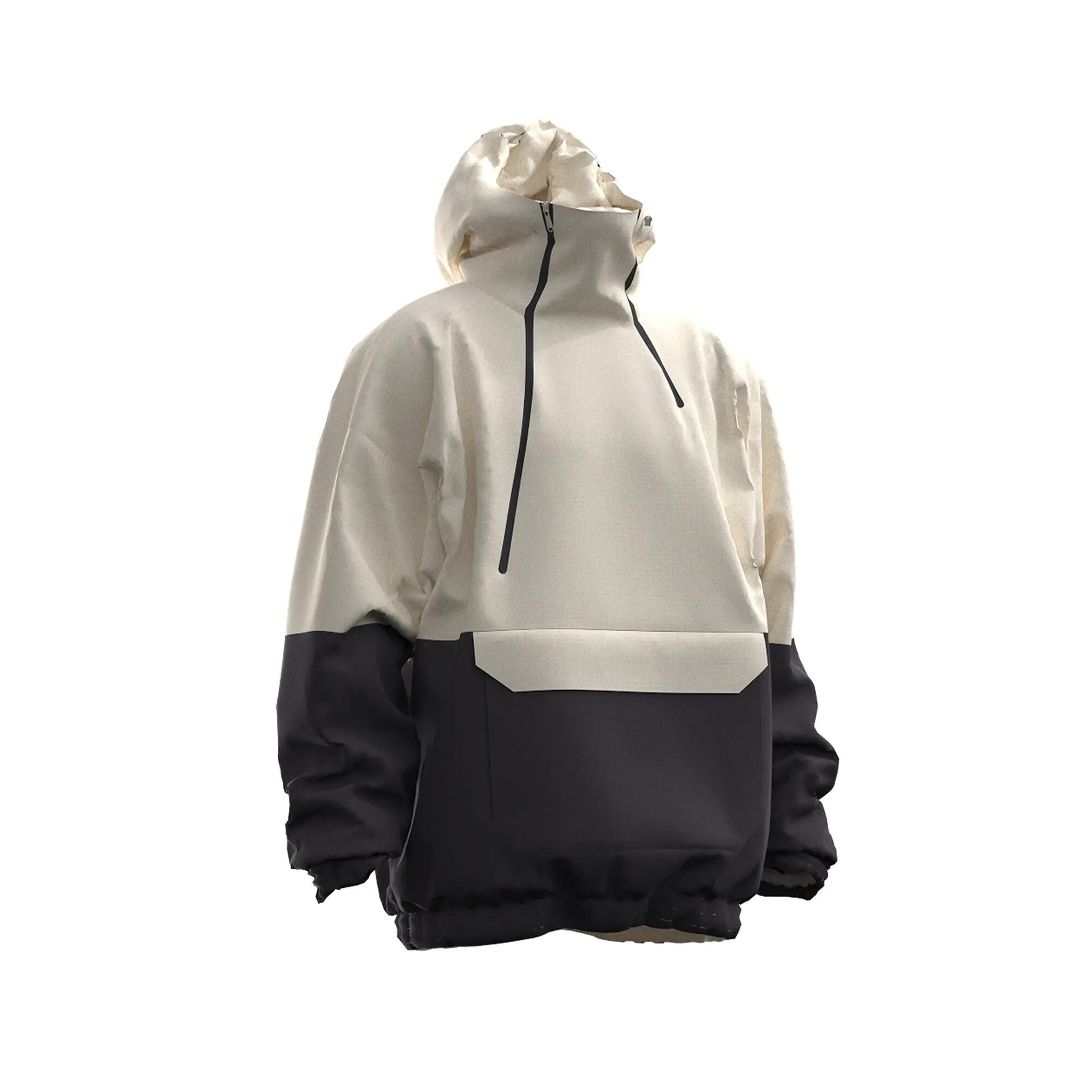 Giacca sci uomo ANORAK 500 nera e beige 20/30