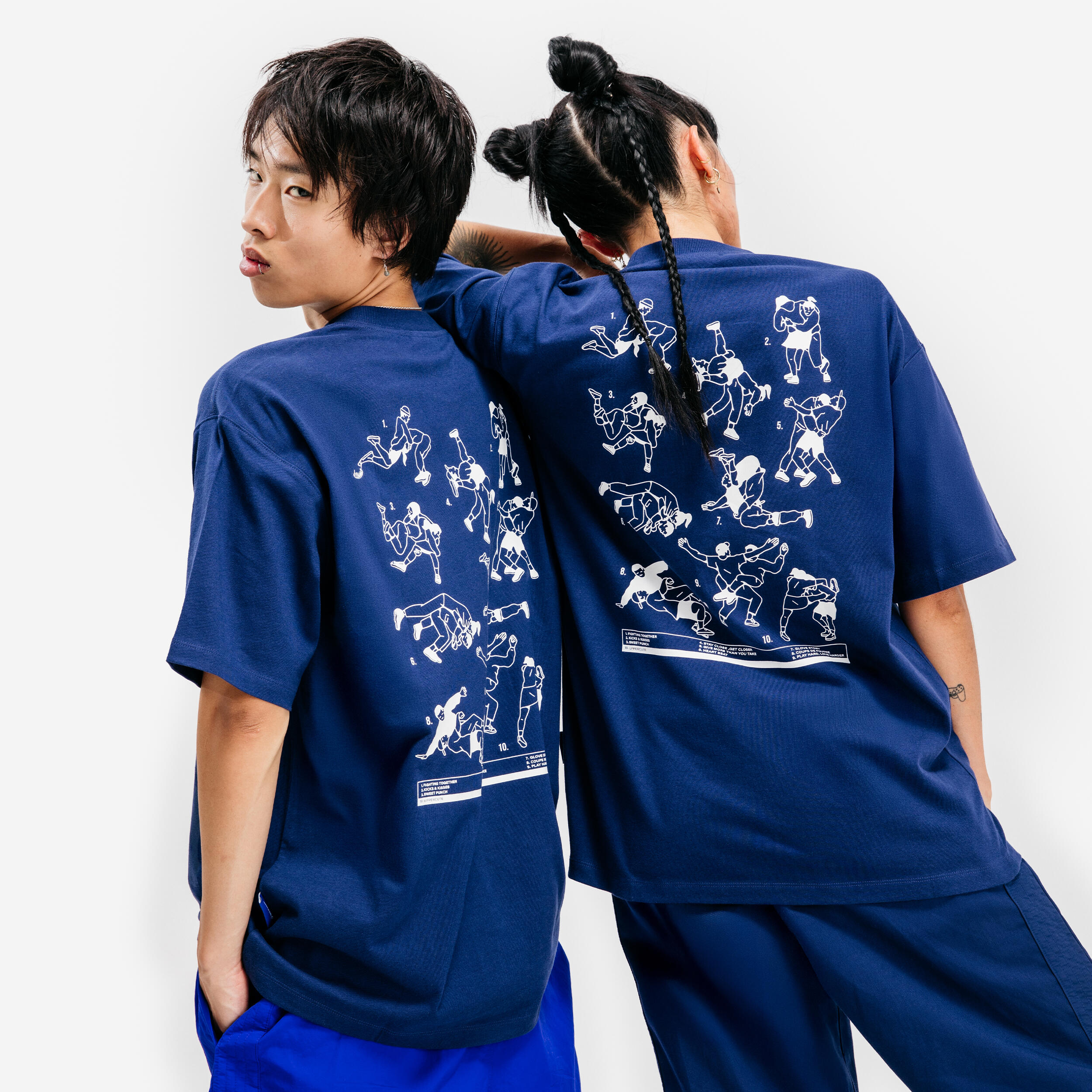 Camiseta con estampado Uppercute, azul 7/8