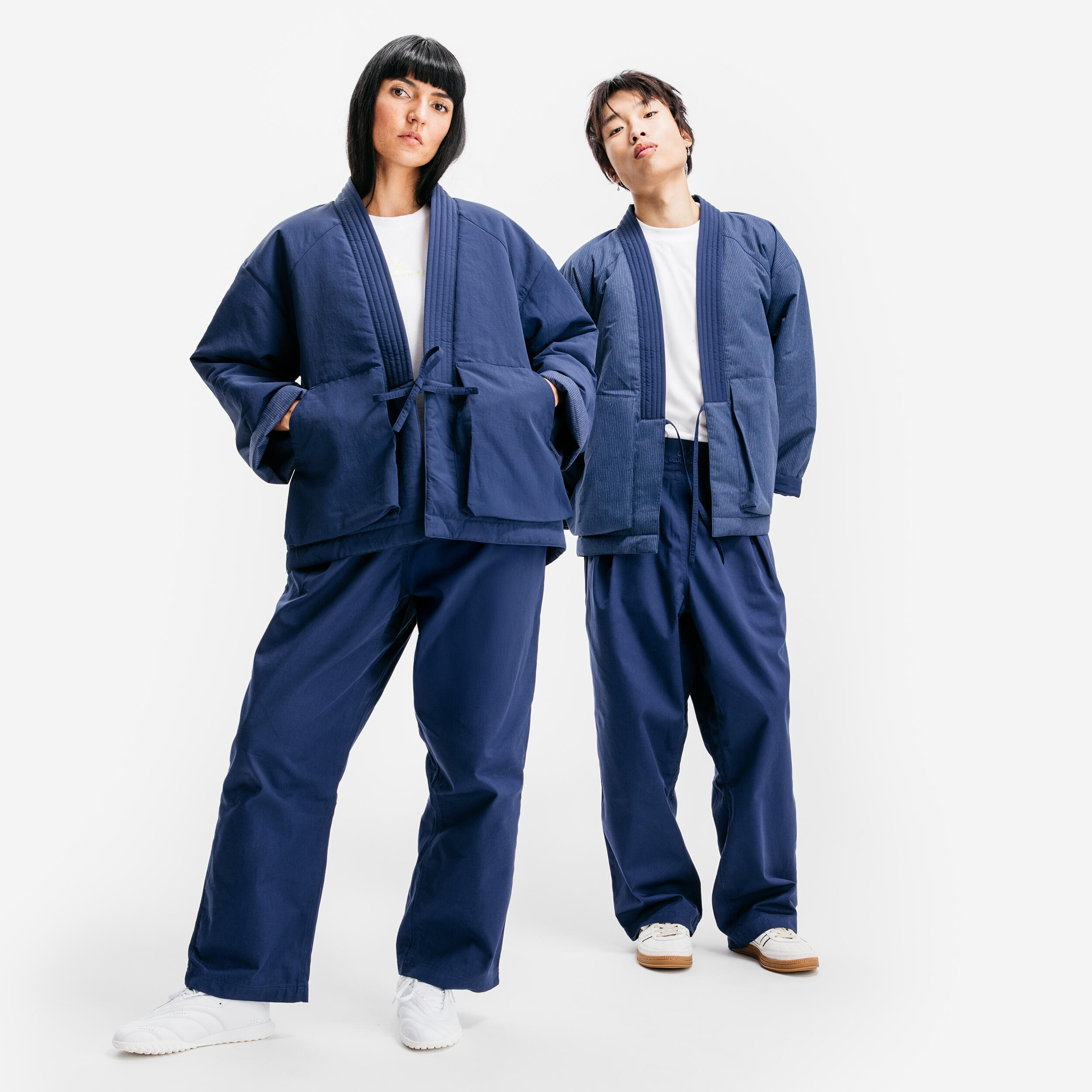 Veste façon kimono Uppercute, bleu 2/7