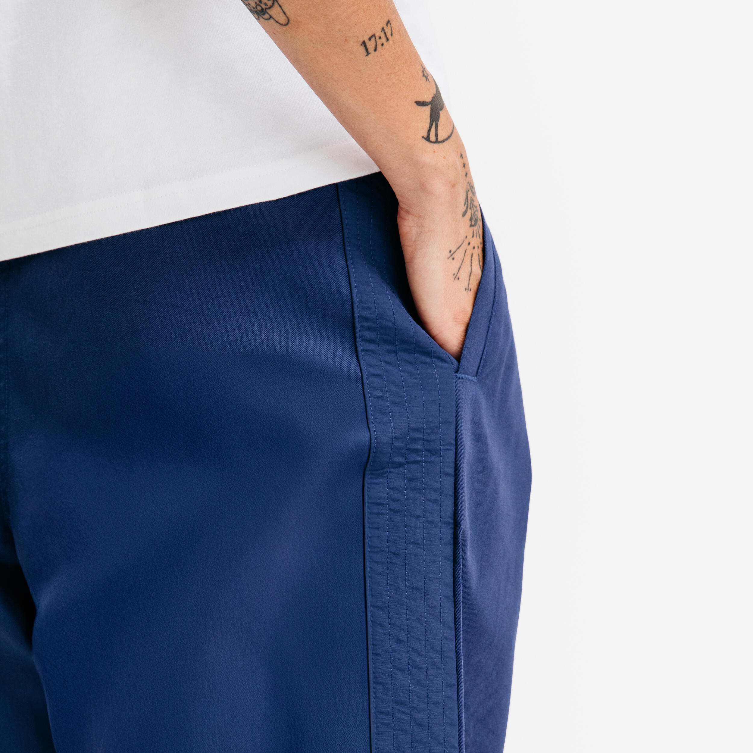 Pantalon façon kimono Uppercute, bleu 5/6