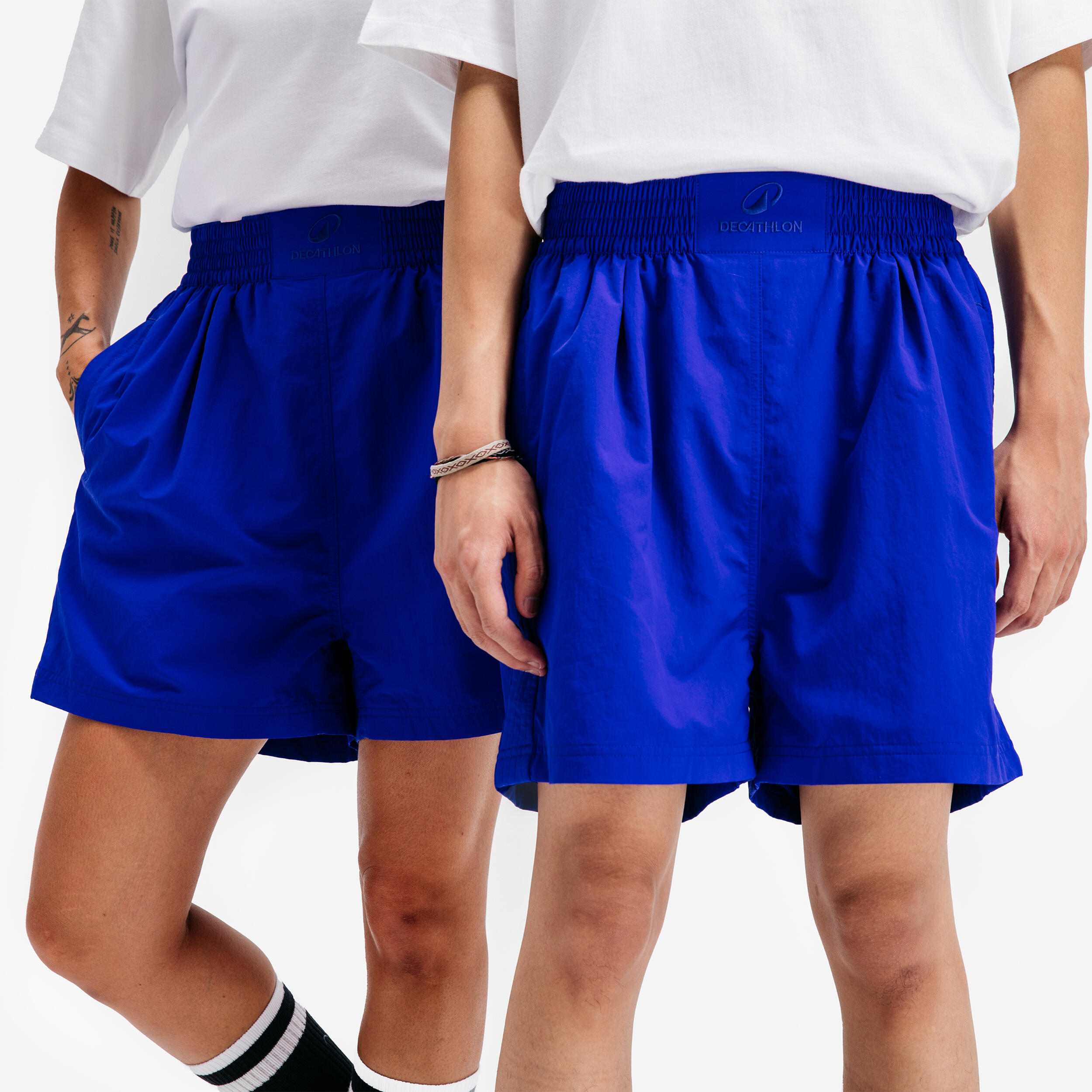 DECATHLON Shorts weit - Uppercute blau