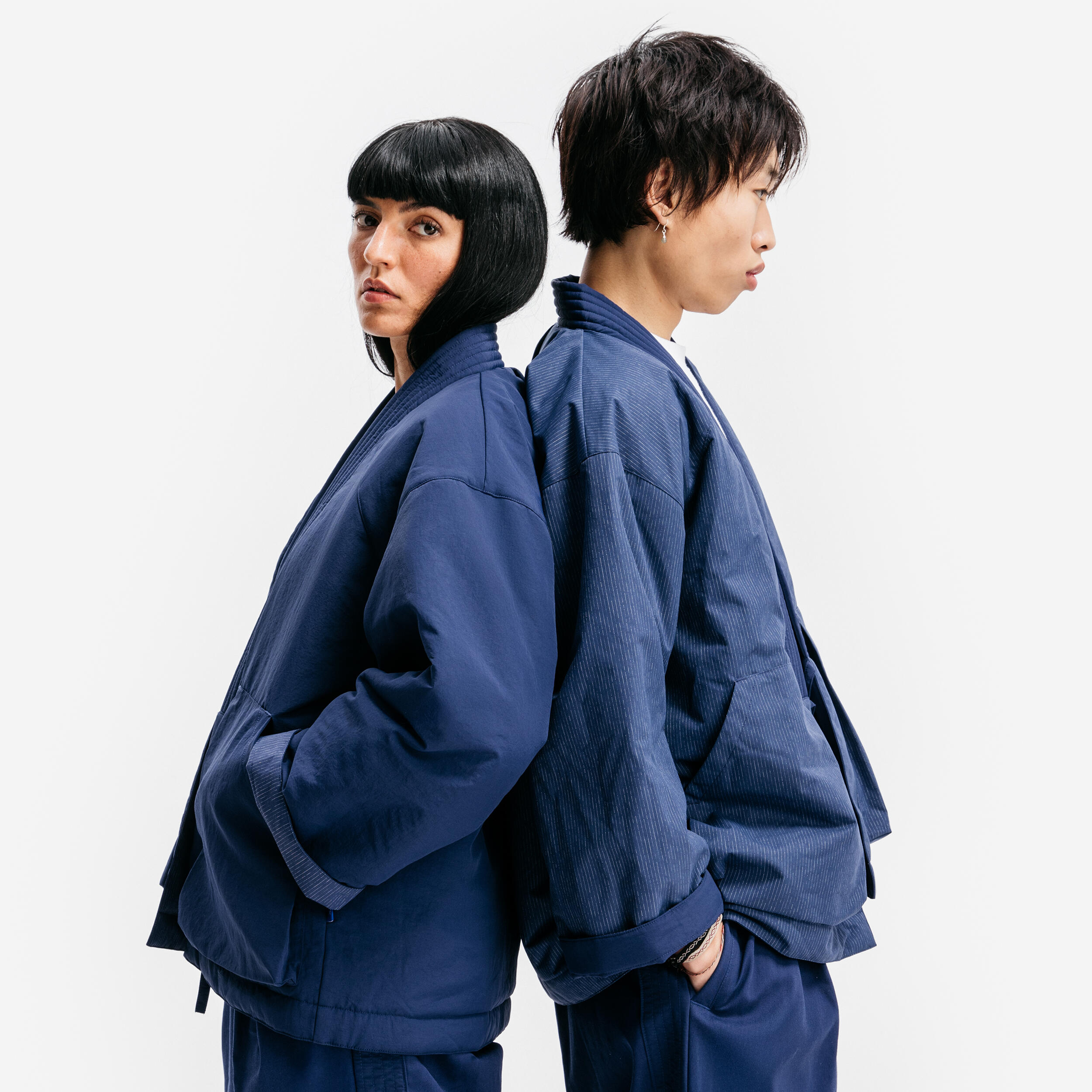 DECATHLON Jacke Kimono-Stil - Uppercute blau