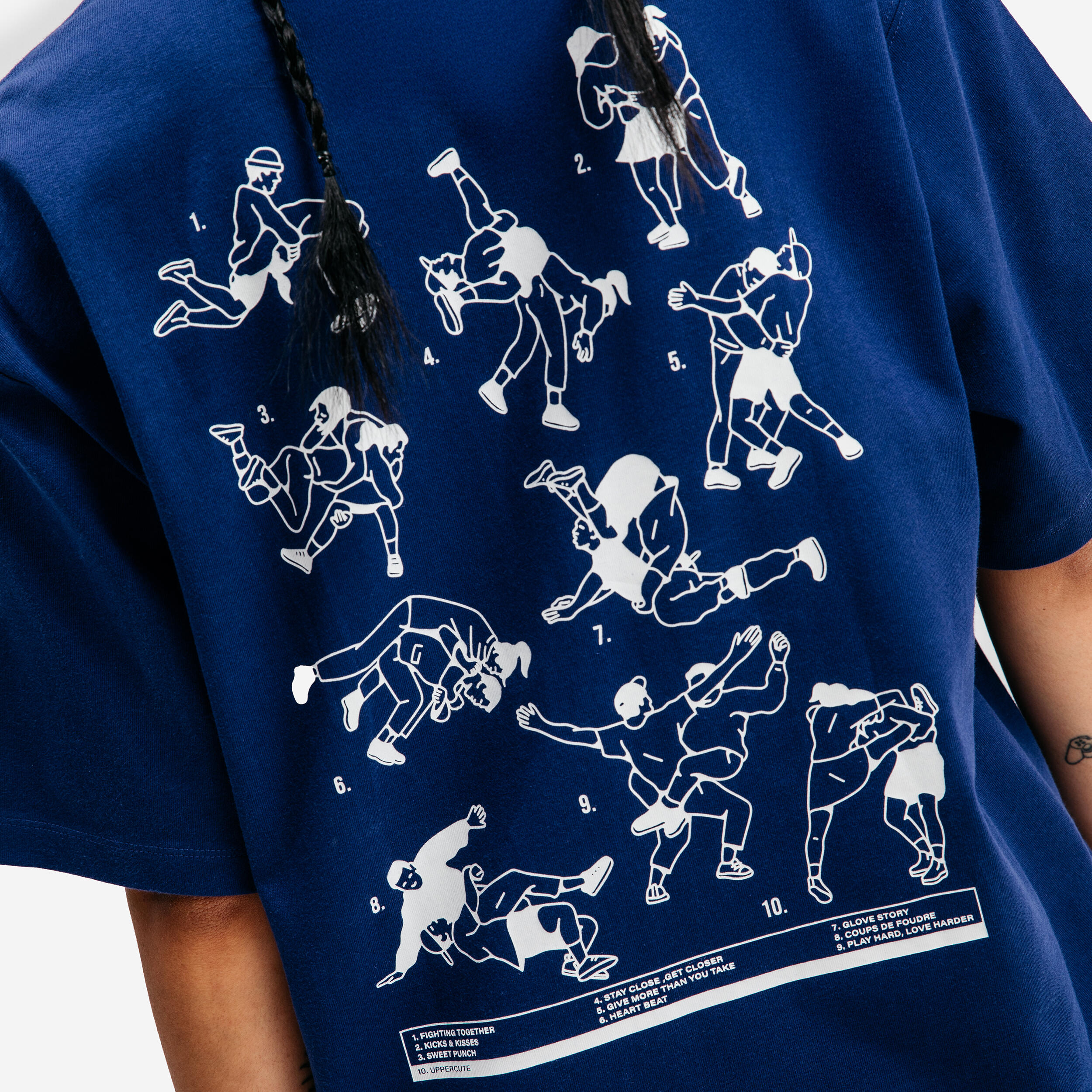 Camiseta con estampado Uppercute, azul 6/8