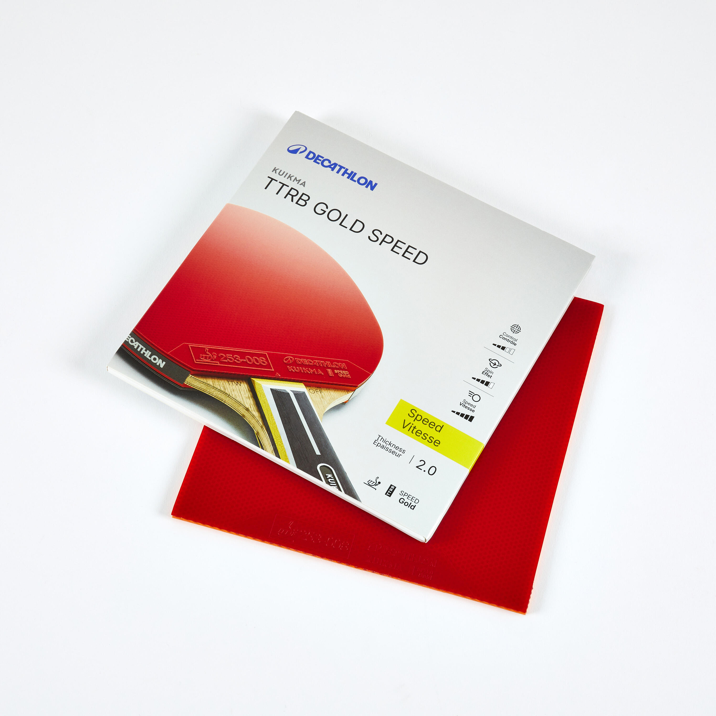 Table Tennis ITTF All-Round Rubber TTRB Gold Speed 1/8