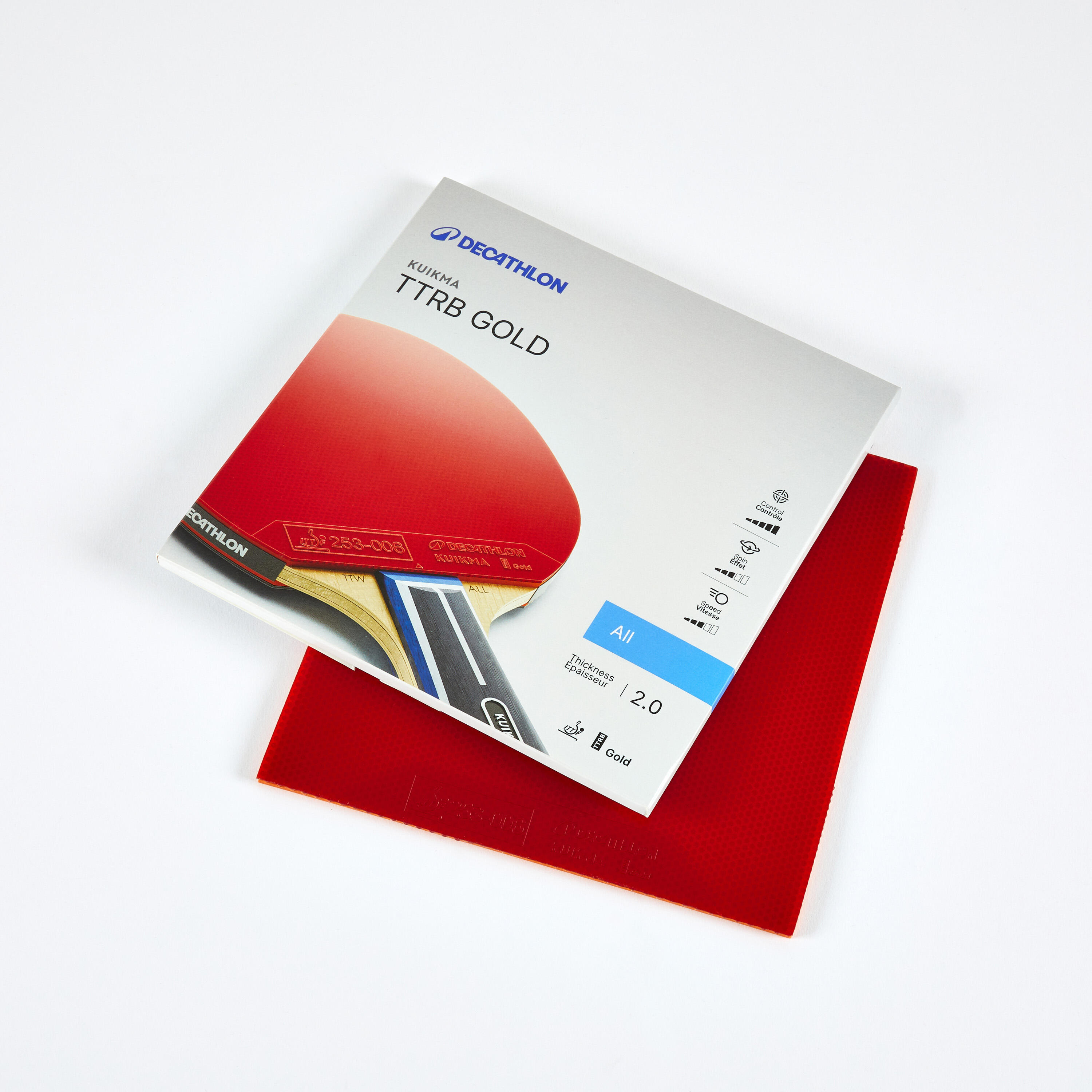 PONGORI Table Tennis ITTF All-Round Rubber TTRB Gold