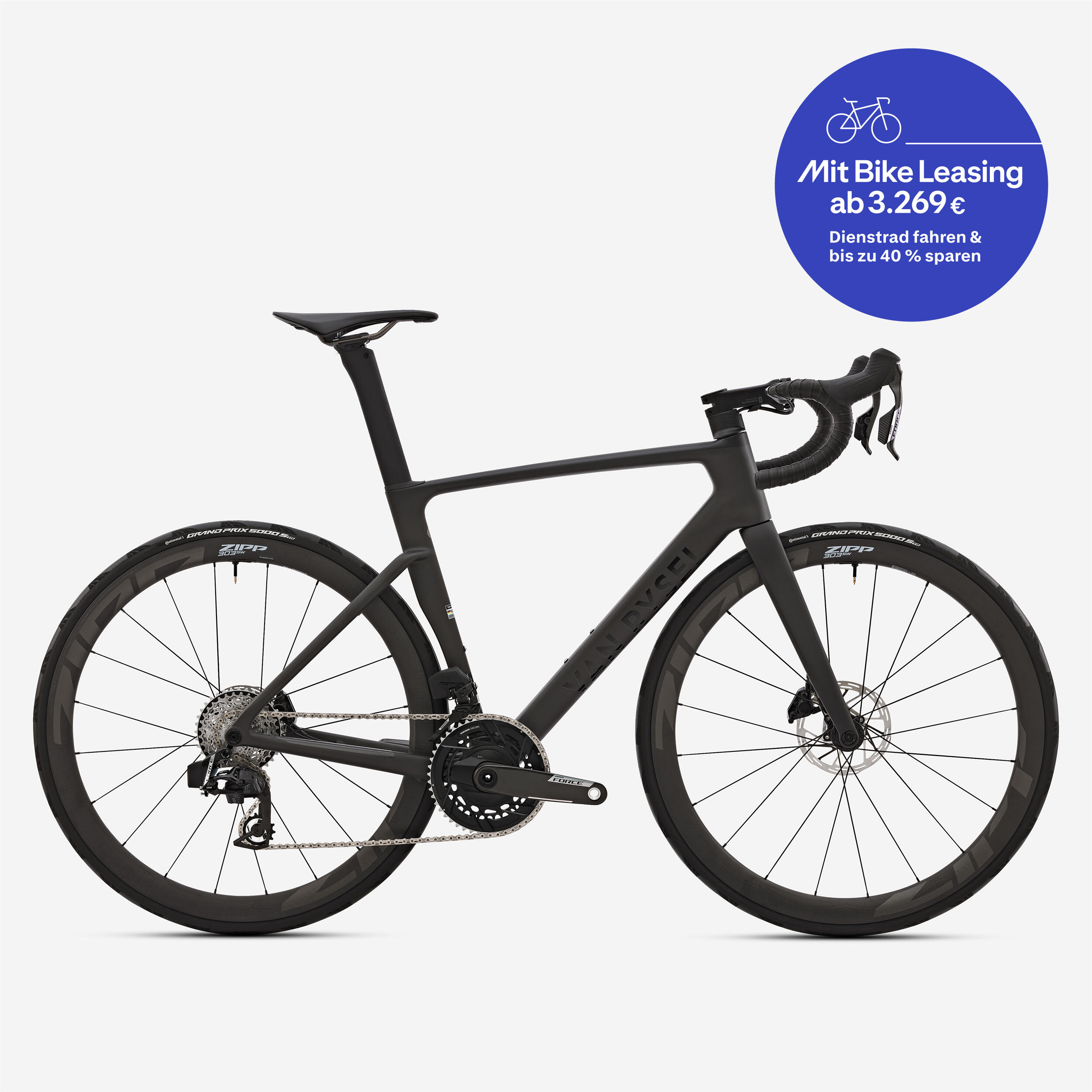 Race Rennrad RCR-R Pro CF SRAM Force AXS E1 2x12 Powermeter Carbon Raw 2/15