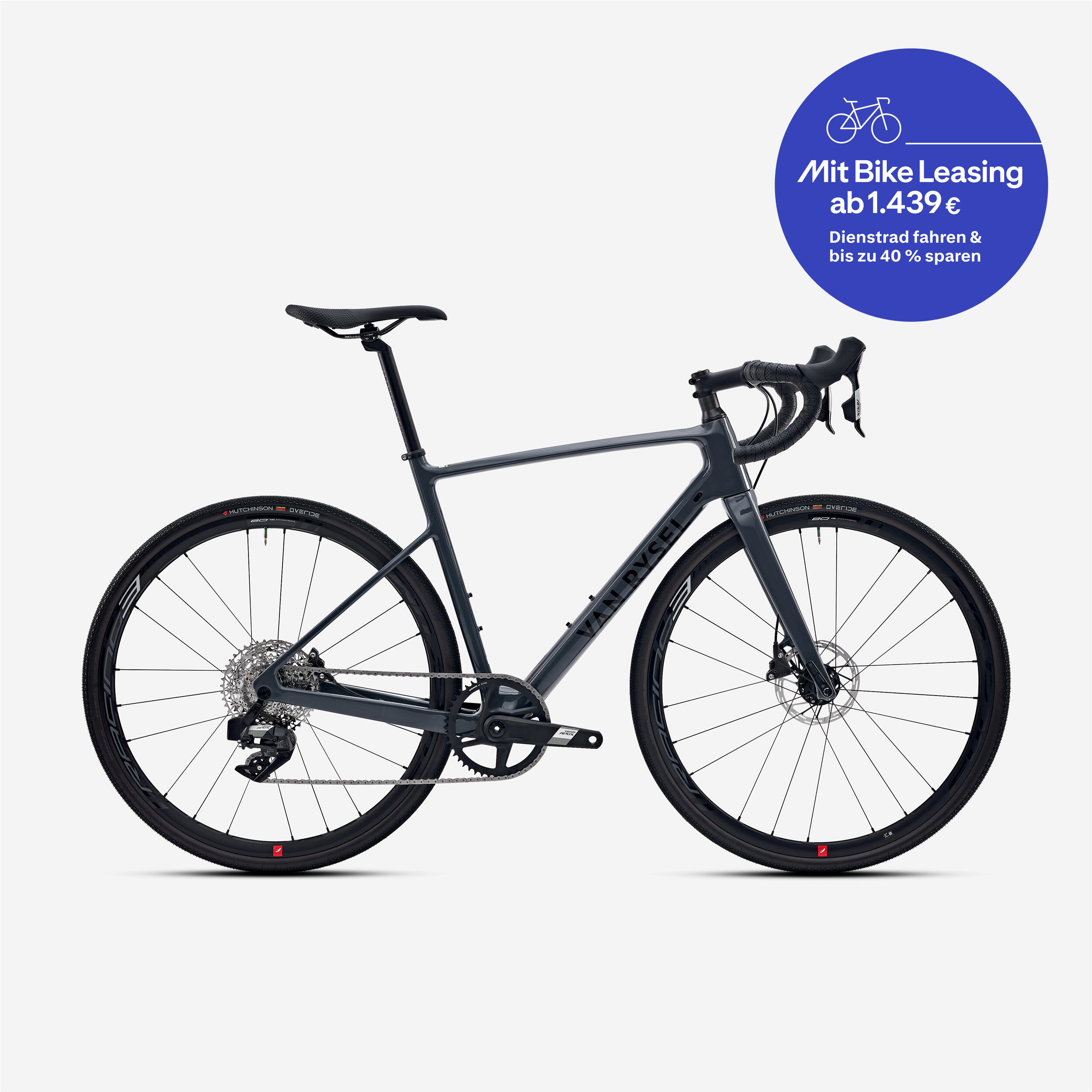 Bici carretera carbono Endurance Allroad NCR CF Gris SRAM APEX AXS 1x12V 12/13