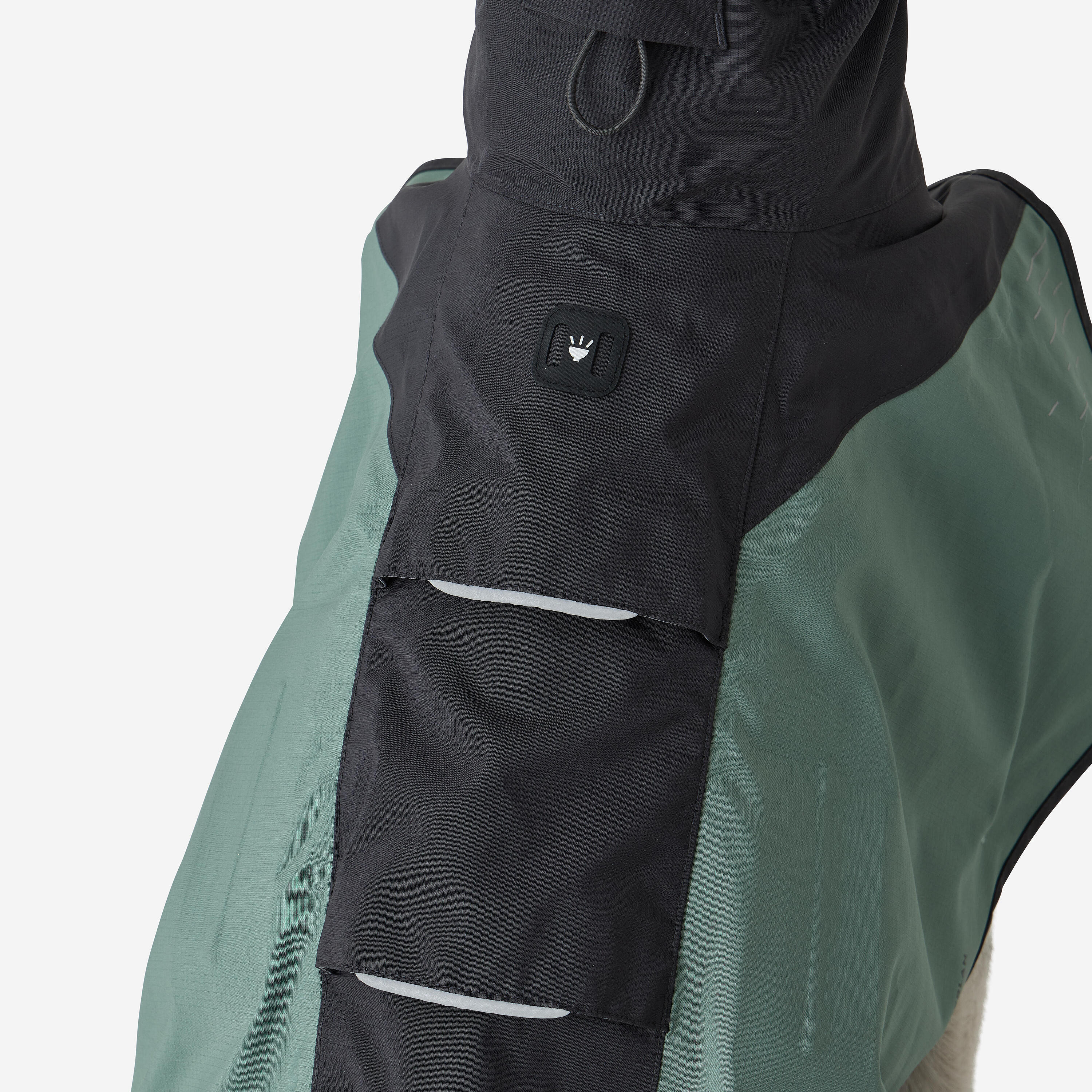 Abrigo Perro Verde Impermeable 4/8