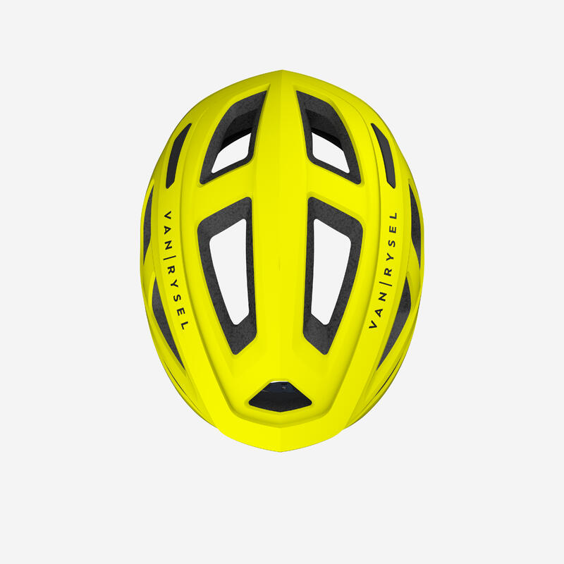 CASQUE VELO ROUTE ROADR 500 JAUNE FLUO