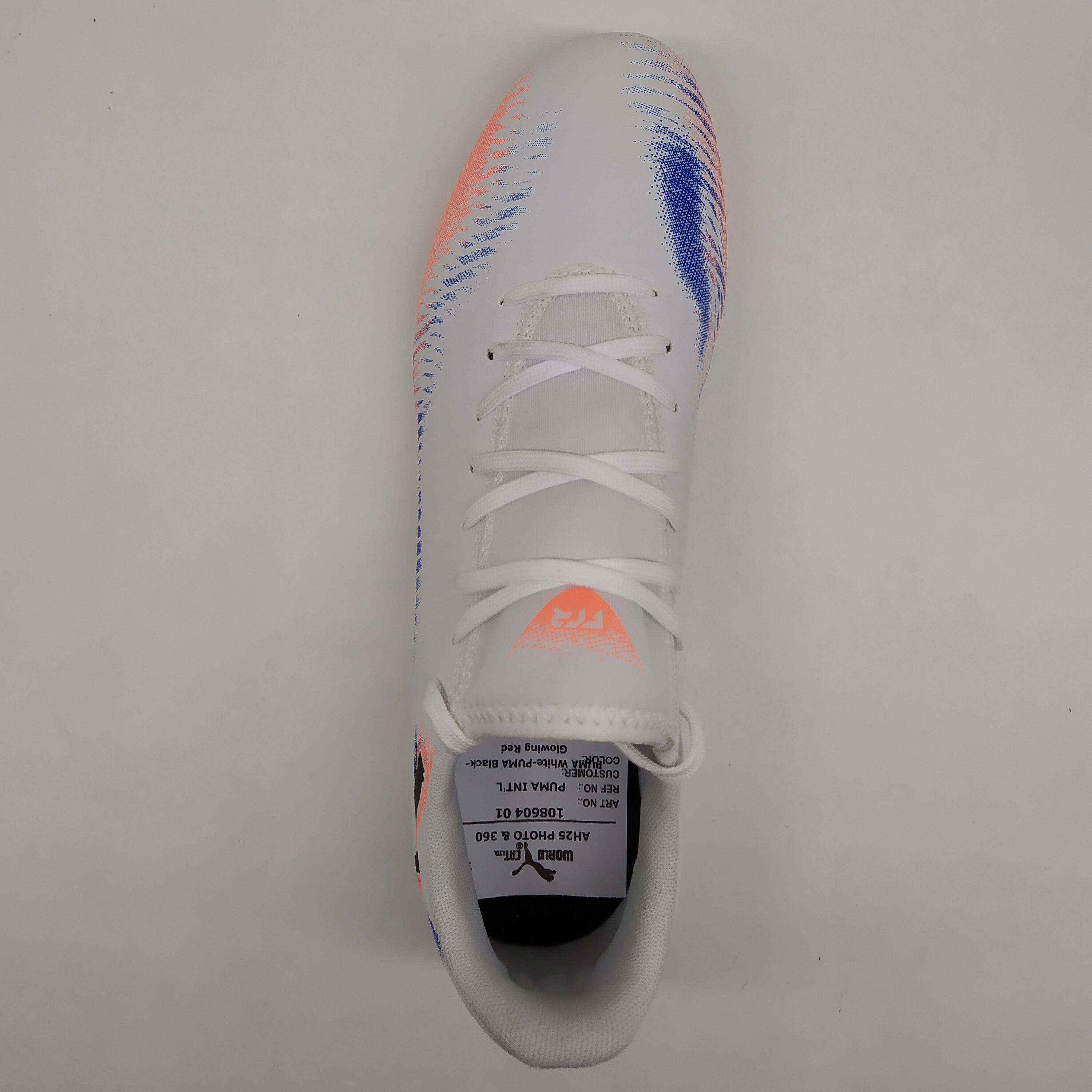 CHUTEIRAS DE FUTEBOL CRIANÇA FUTURE 8 PLAY MG -  BRANCO AZUL VERMELHO 5/7