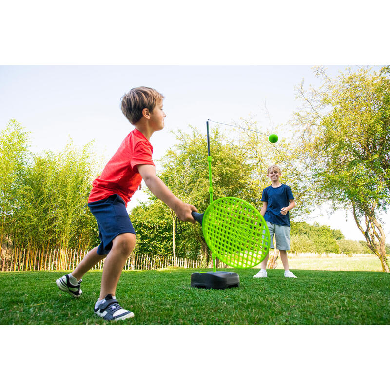 Speedball Seti - 1 Direk/2 Raket/1 Top - Siyah/Sarı - Turnball