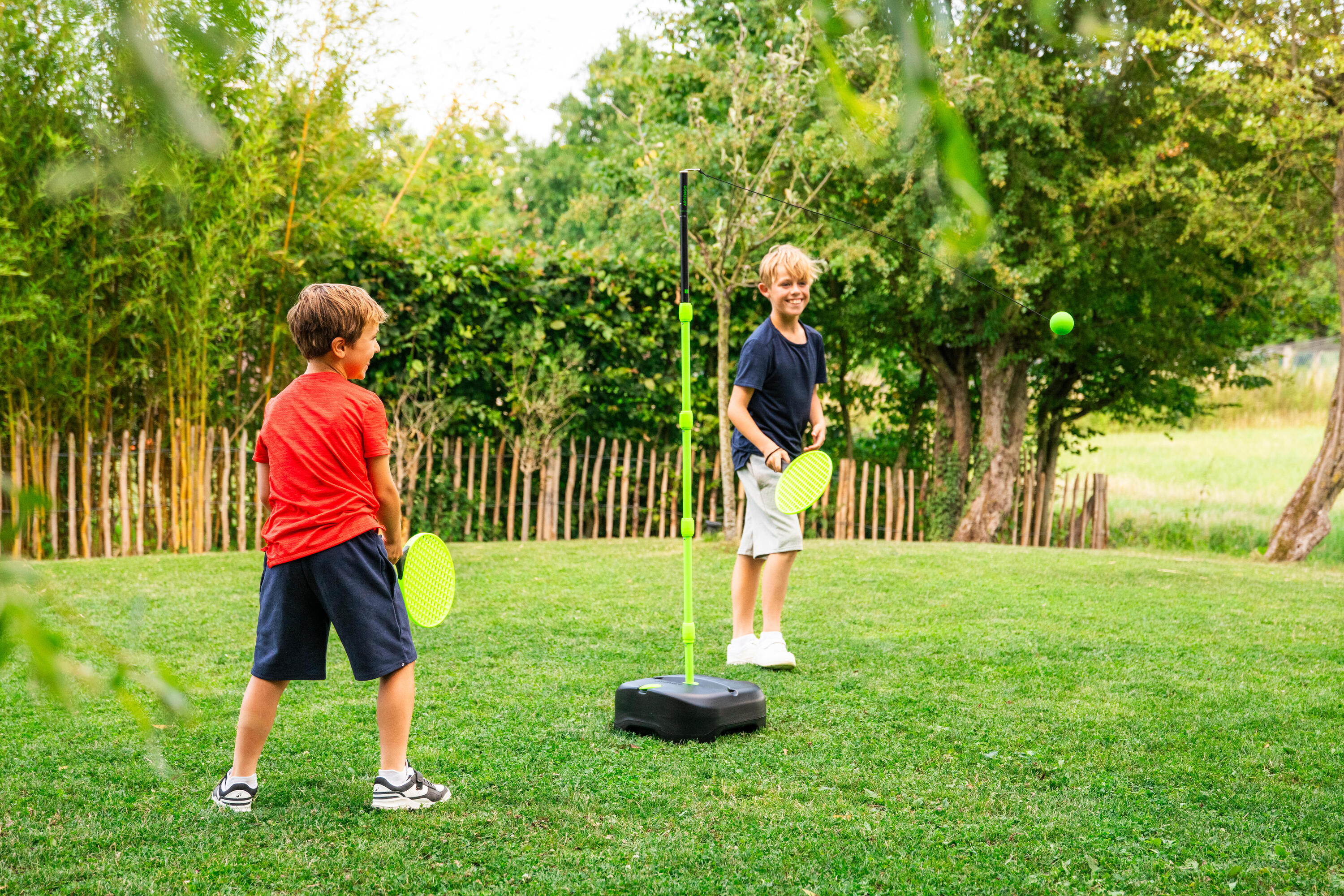 Speedball-Set (1 Mast, 2 Schläger und 1 Ball) Turnball Junior, schwarz/gelb 16/19