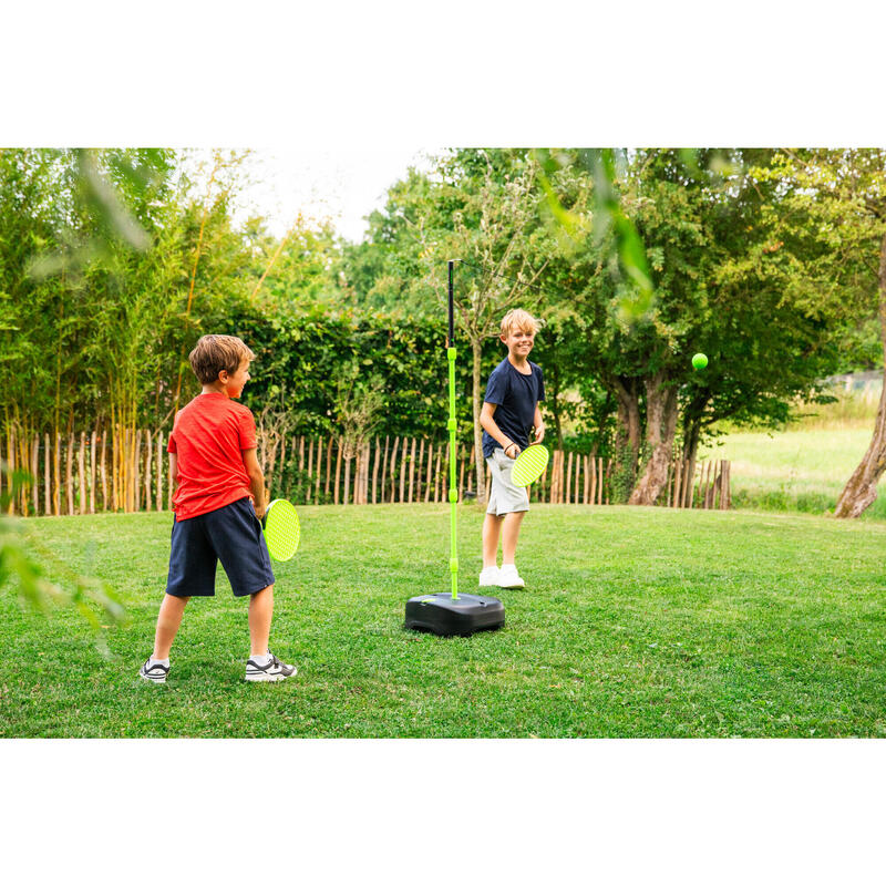 Speedball Seti - 1 Direk/2 Raket/1 Top - Siyah/Sarı - Turnball Junior