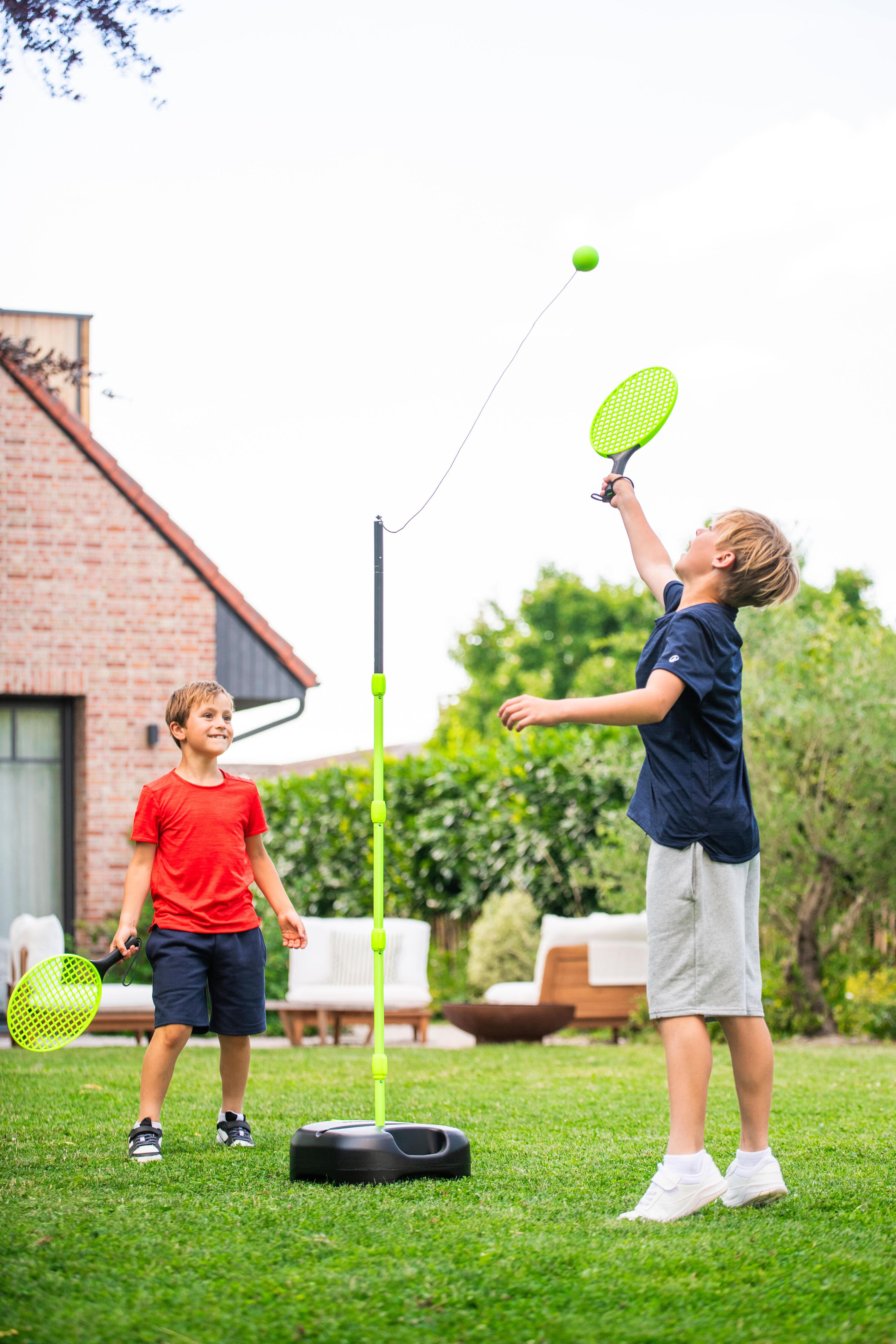 Speedball-Set (1 Mast, 2 Schläger und 1 Ball) Turnball Junior, schwarz/gelb 10/19