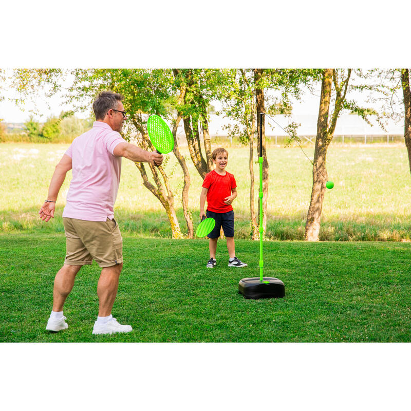 Speedball Seti - 1 Direk/2 Raket/1 Top - Siyah/Sarı - Turnball