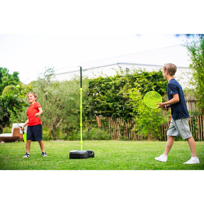 Speedball Seti - 1 Direk/2 Raket/1 Top - Siyah/Sarı - Turnball