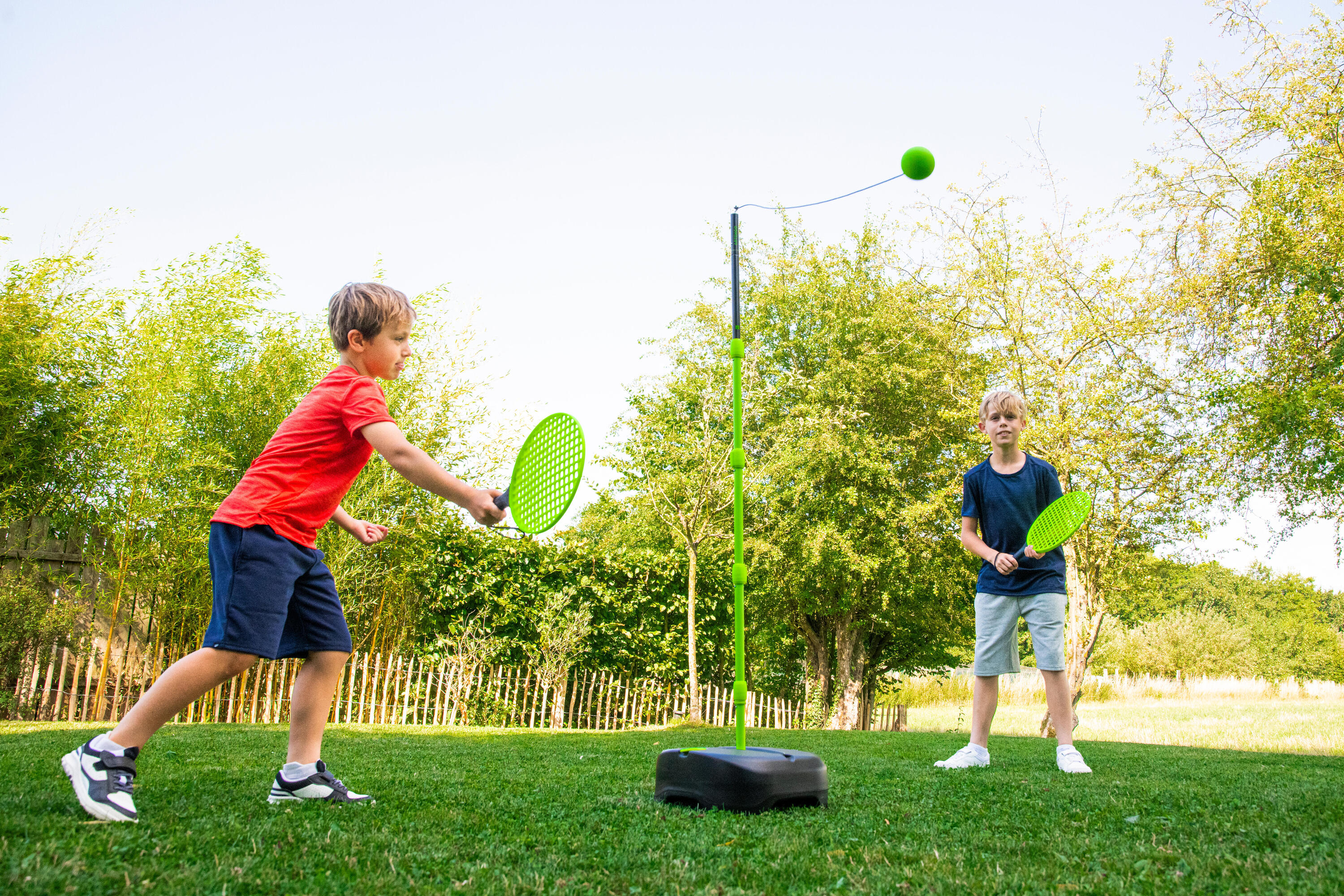 Speedball-Set (1 Mast, 2 Schläger und 1 Ball) Turnball Junior, schwarz/gelb 9/19