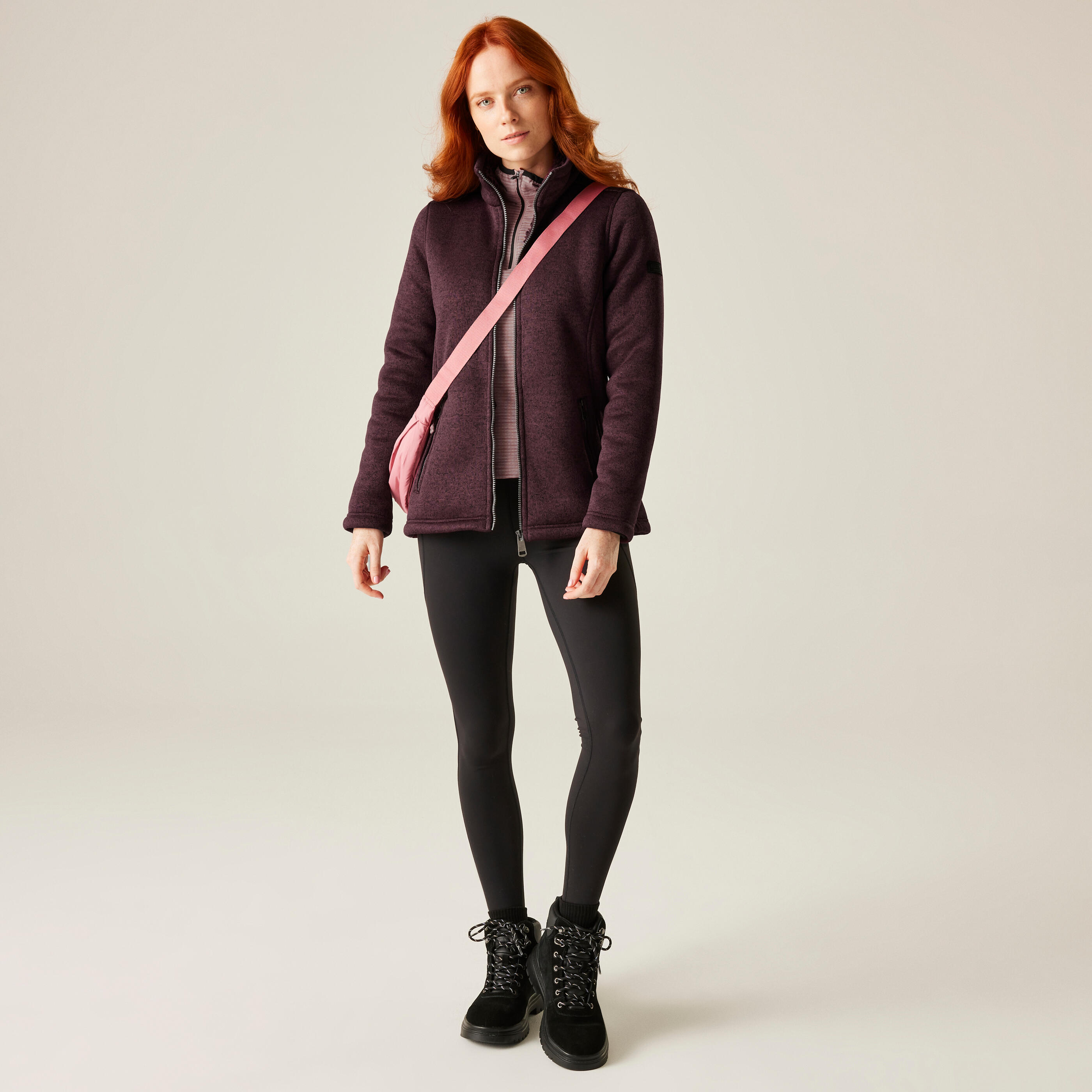 Veste polaire chaude de randonnée - REGATTA RAZIA Violet - Femme 2/7