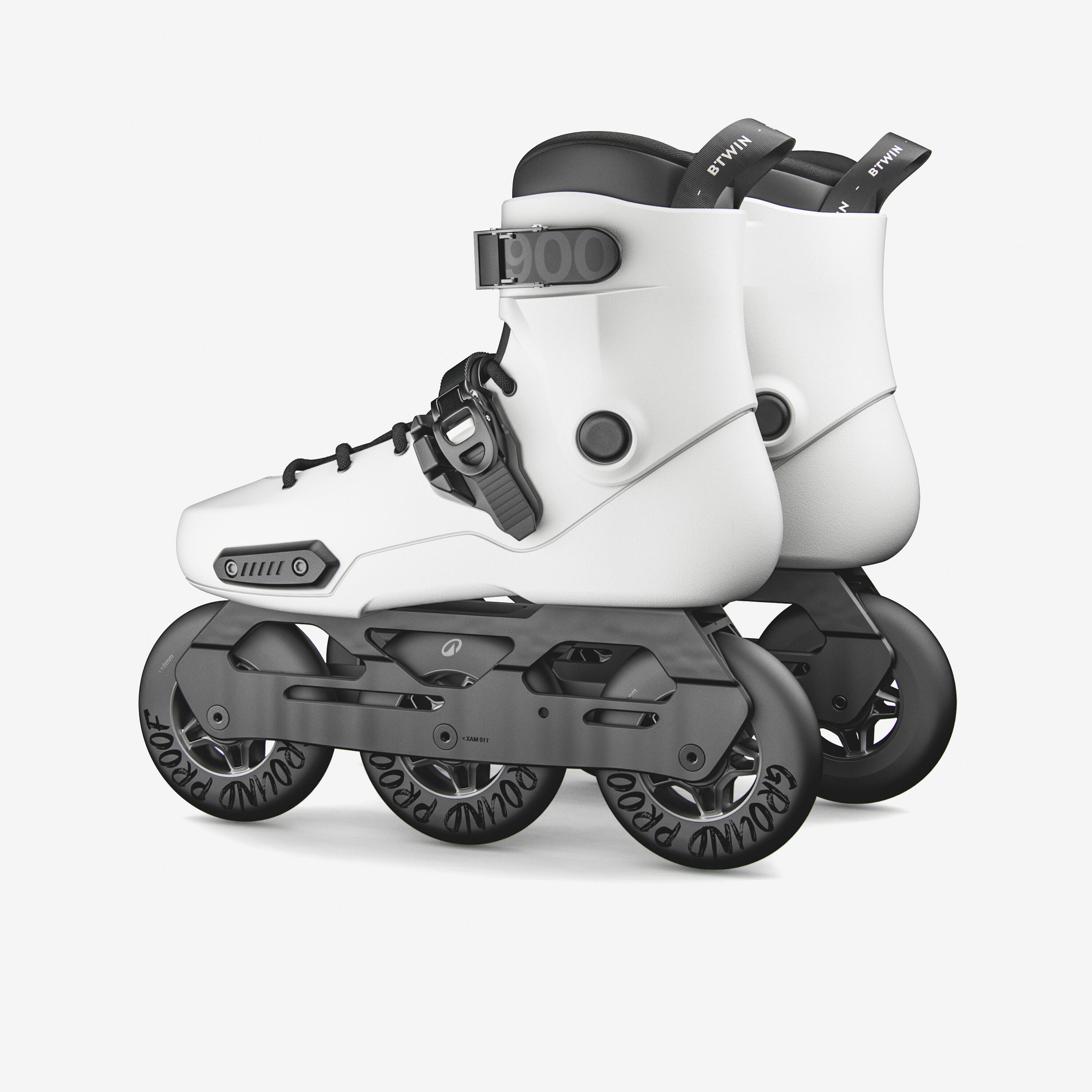 Inline-Skates mit 3 Rollen Freeskate Hardboot Erwachsene MF S 900 5/17