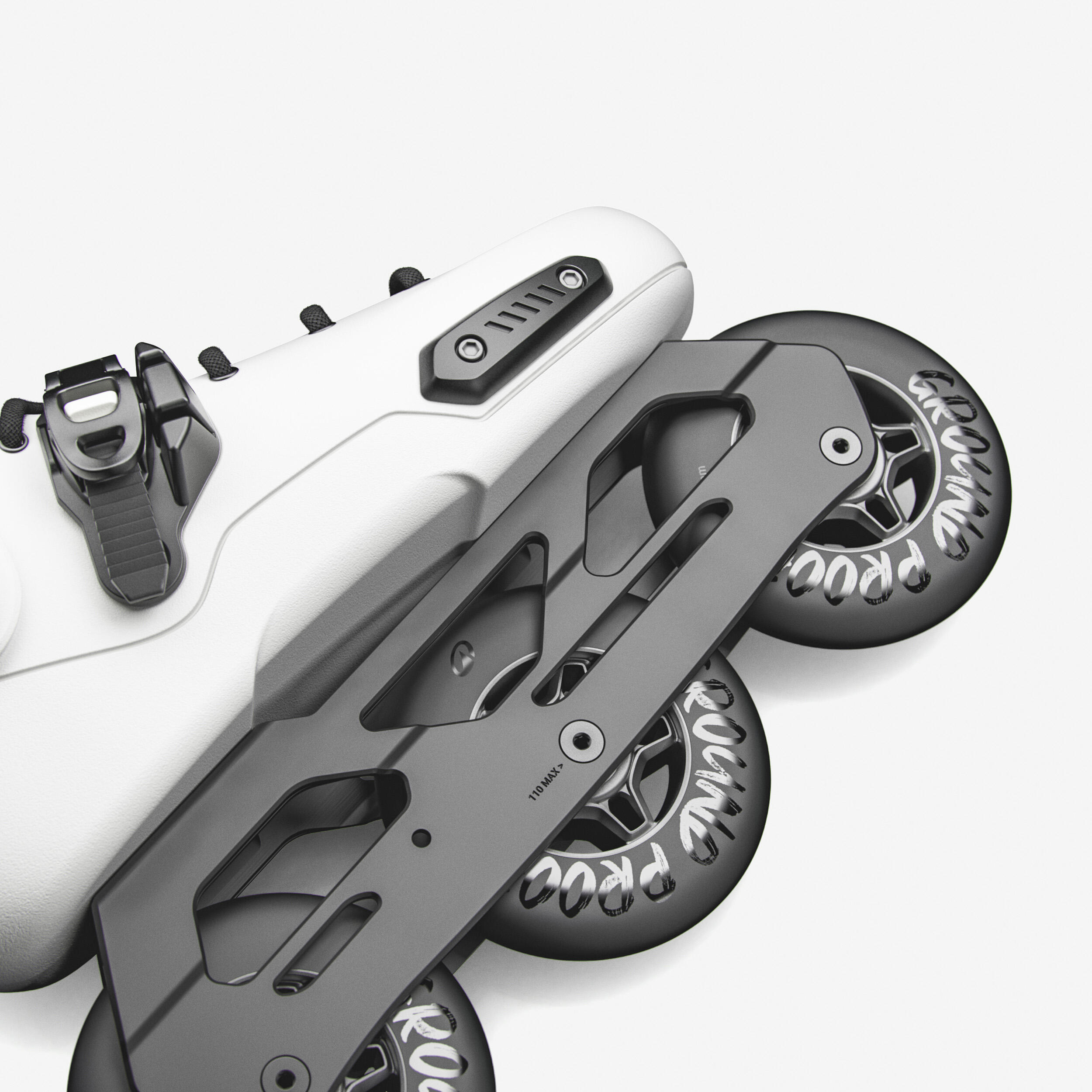 Inline-Skates mit 3 Rollen Freeskate Hardboot Erwachsene MF S 900 7/17