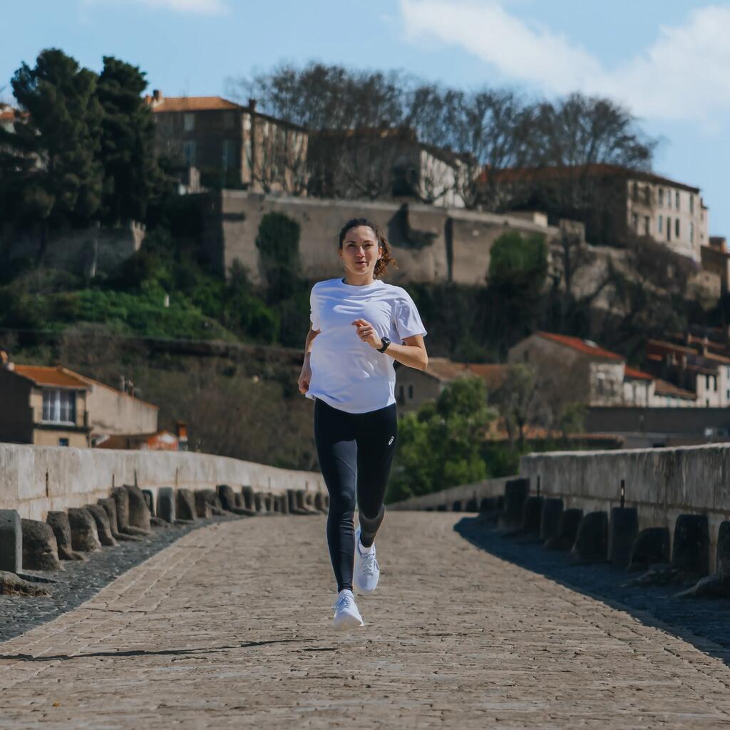 Ženski tekaški copati, Asics gel stratus Knit 4, sivka, rumeni