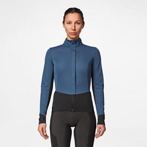 Chaqueta Ciclismo Carretera RCR Mujer Azul Invierno